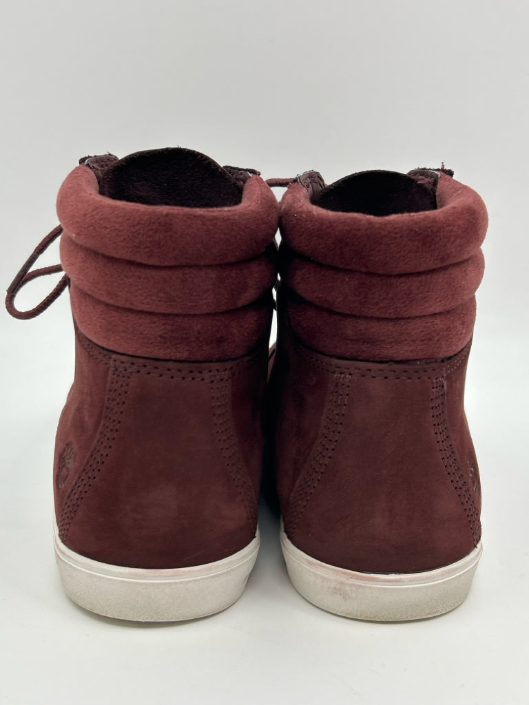 TIMBERLAND Women Size 7 Burgundy Booties