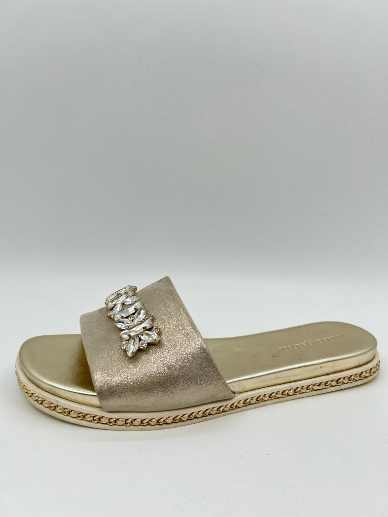 KARL LAGERFELD Size 10M Gold Sandal