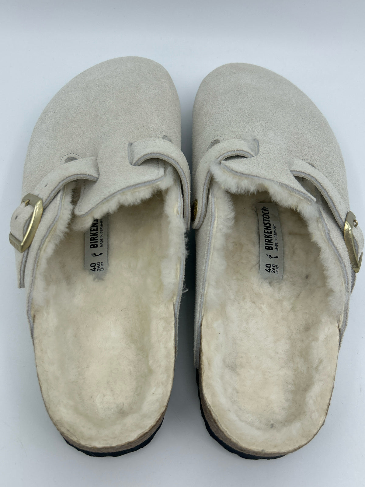 BIRKENSTOCK Size 9 BONE Women Clogs