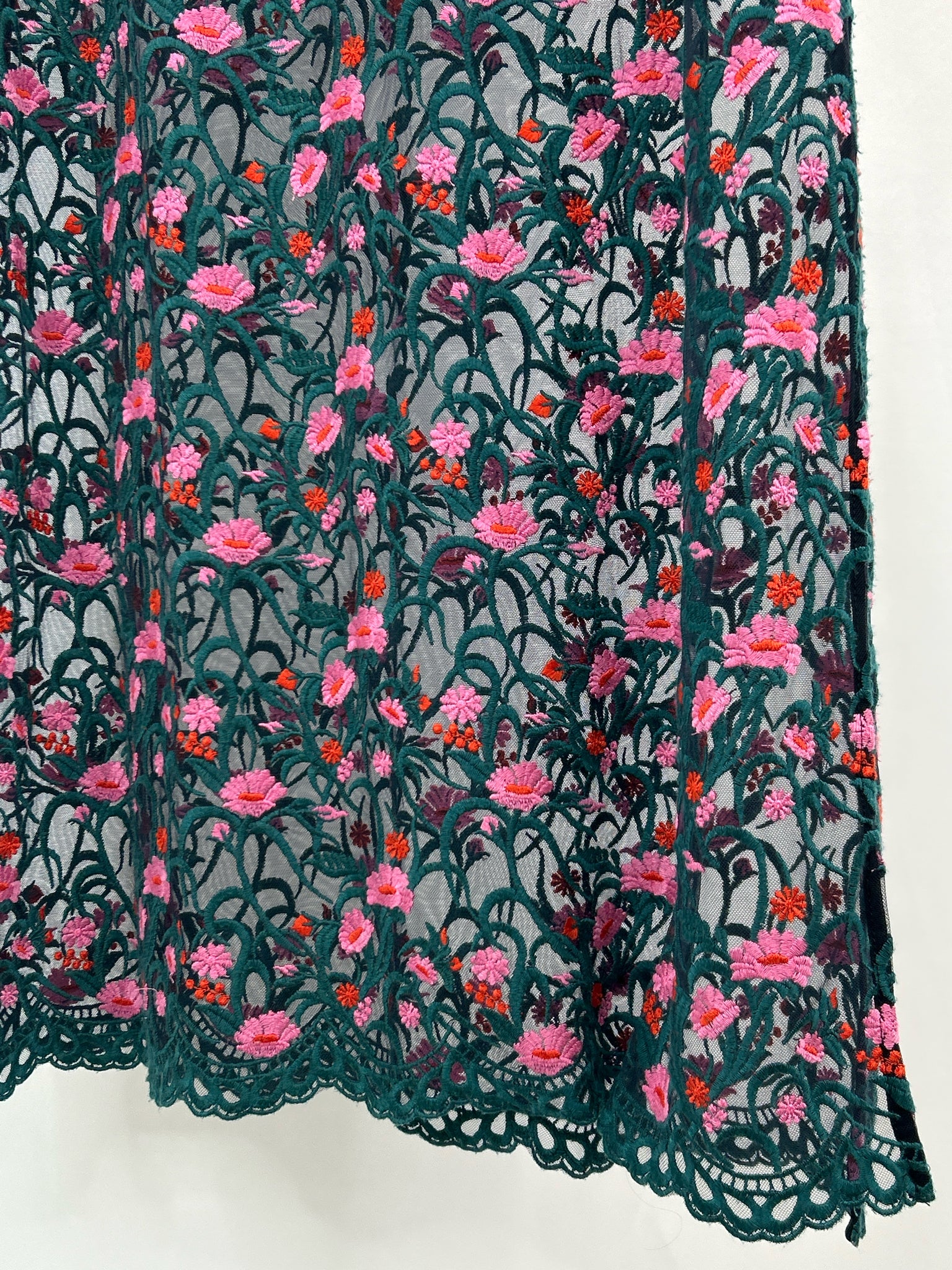 MOULINETTE SOEURS Size XL Green & Pink Women Dress