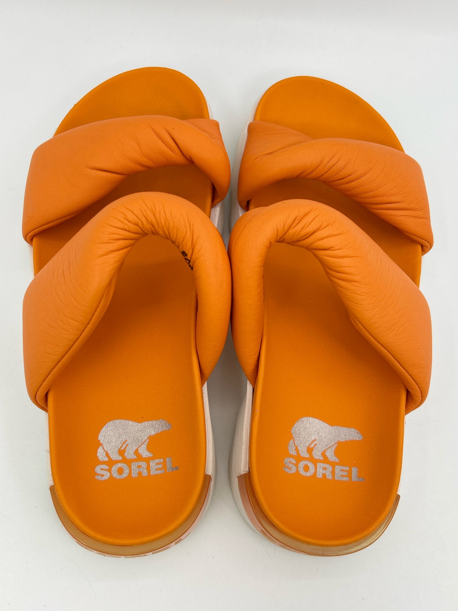 SOREL Size 6.5 Orange Women Sandal