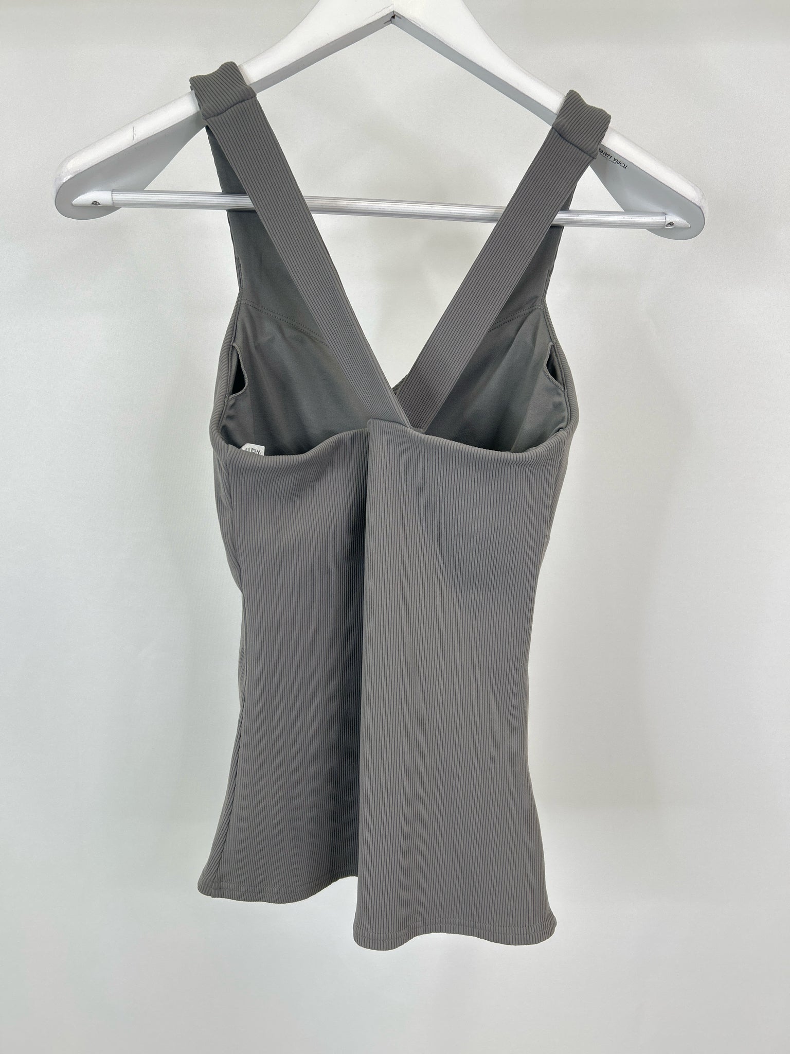 Alo Yoga Size M Grey Women Workout Top