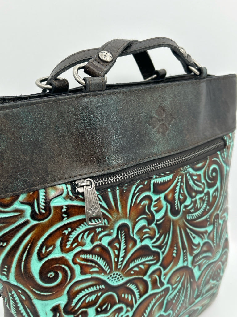 PATRICIA NASH Turquoise & Black Backpack