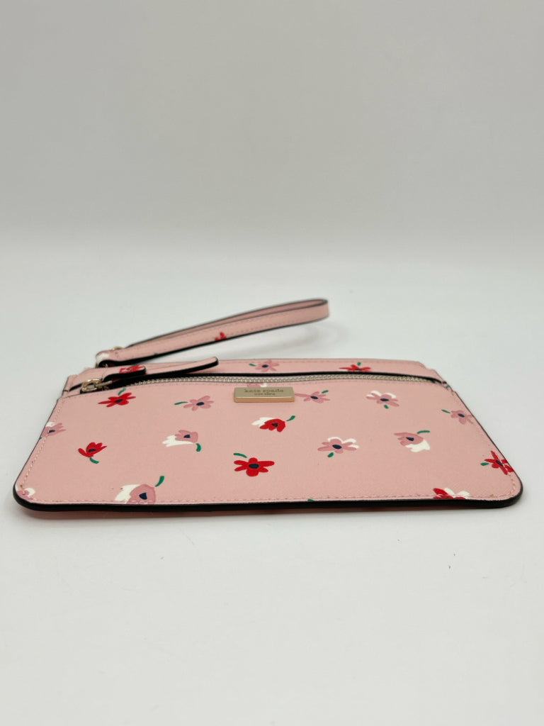 KATE SPADE Pink floral Wristlet