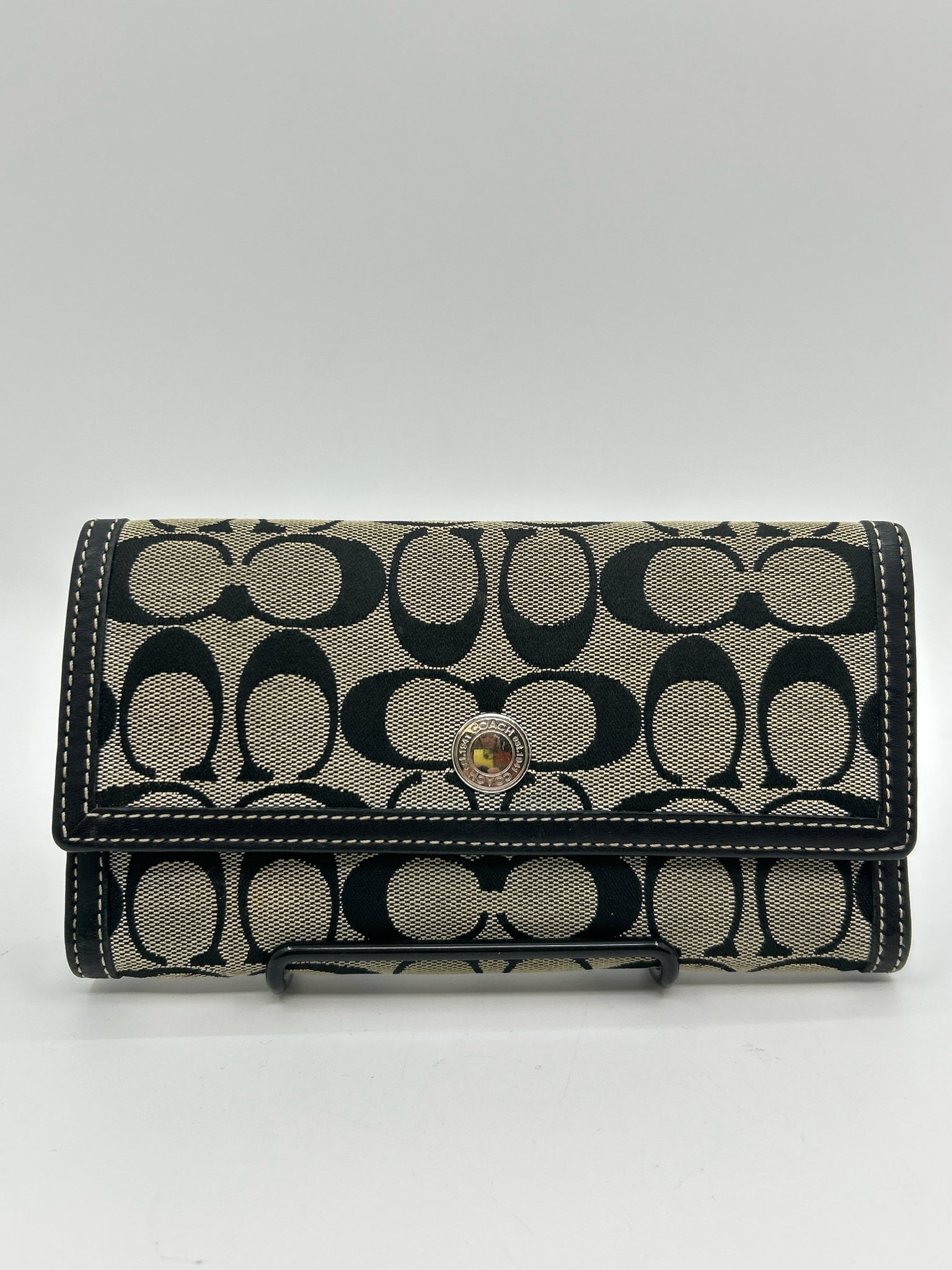 COACH Black Print Women Wallet