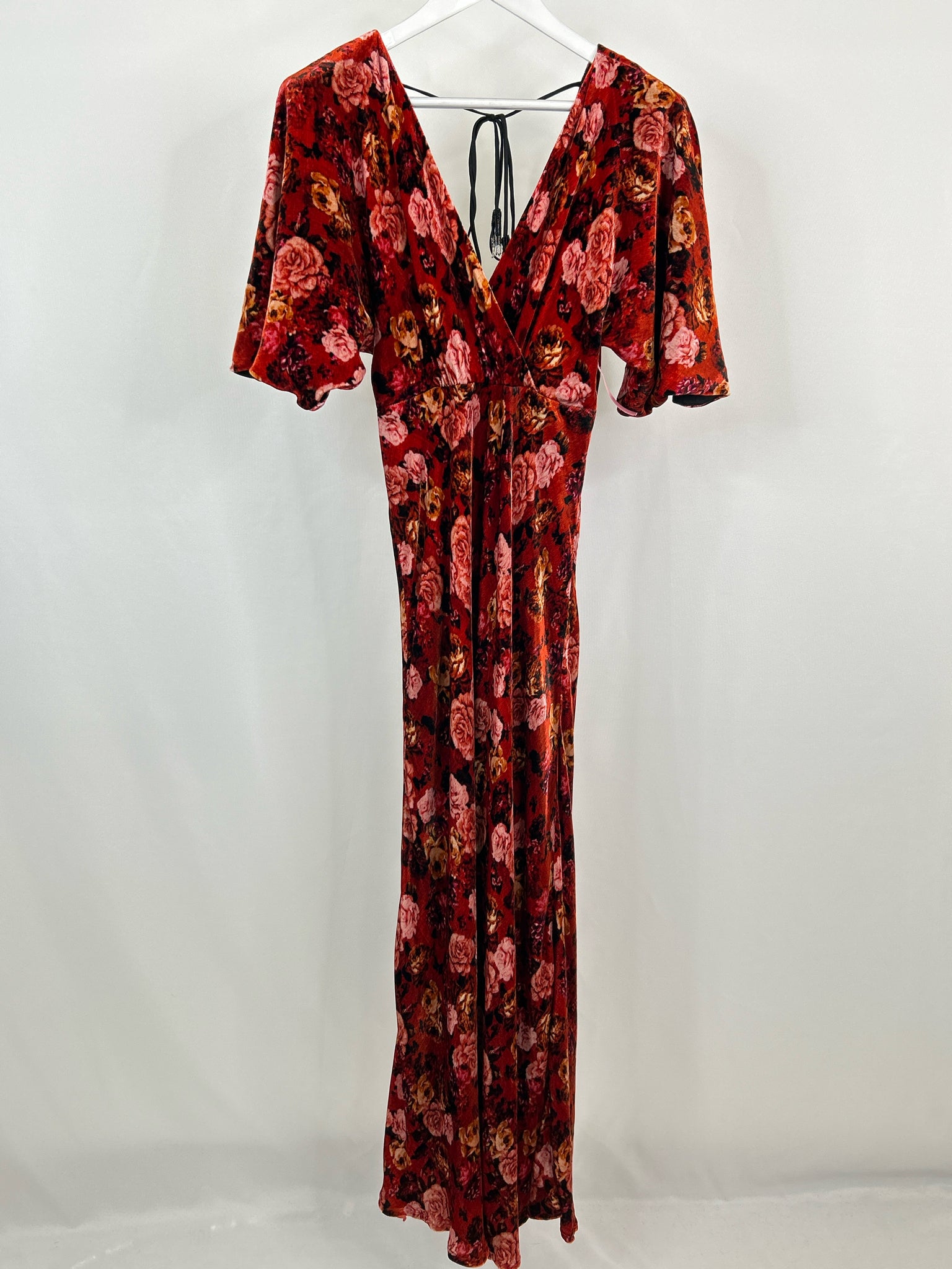 JOHNNY WAS RED FLORAL Women Dress