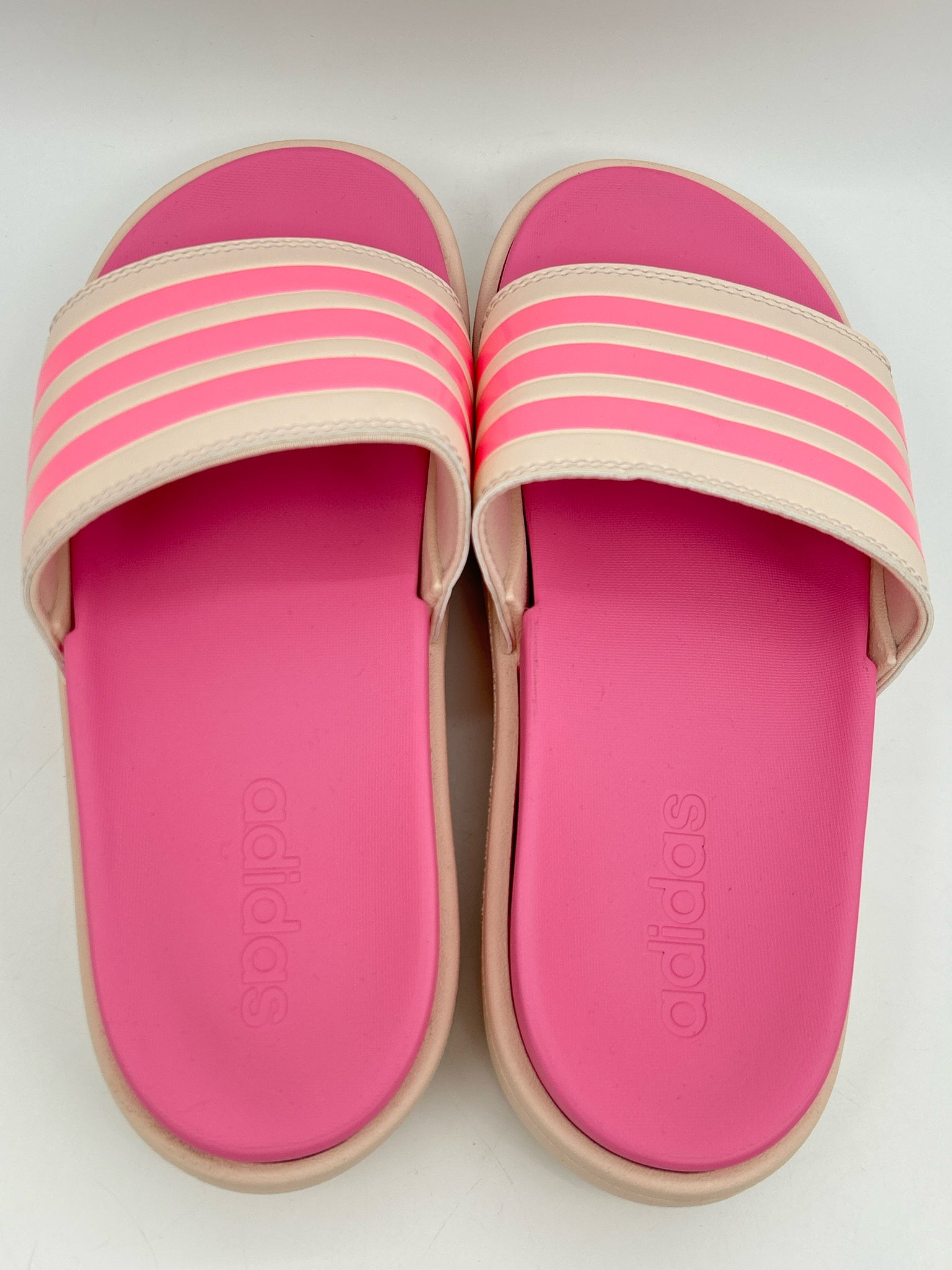 ADIDAS Size 7 PINK AND BEIGE Women Sandal