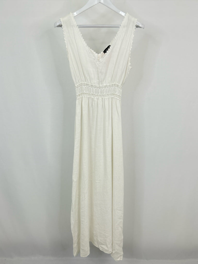 TERZO MILLENNIO Size M White Women's Dress