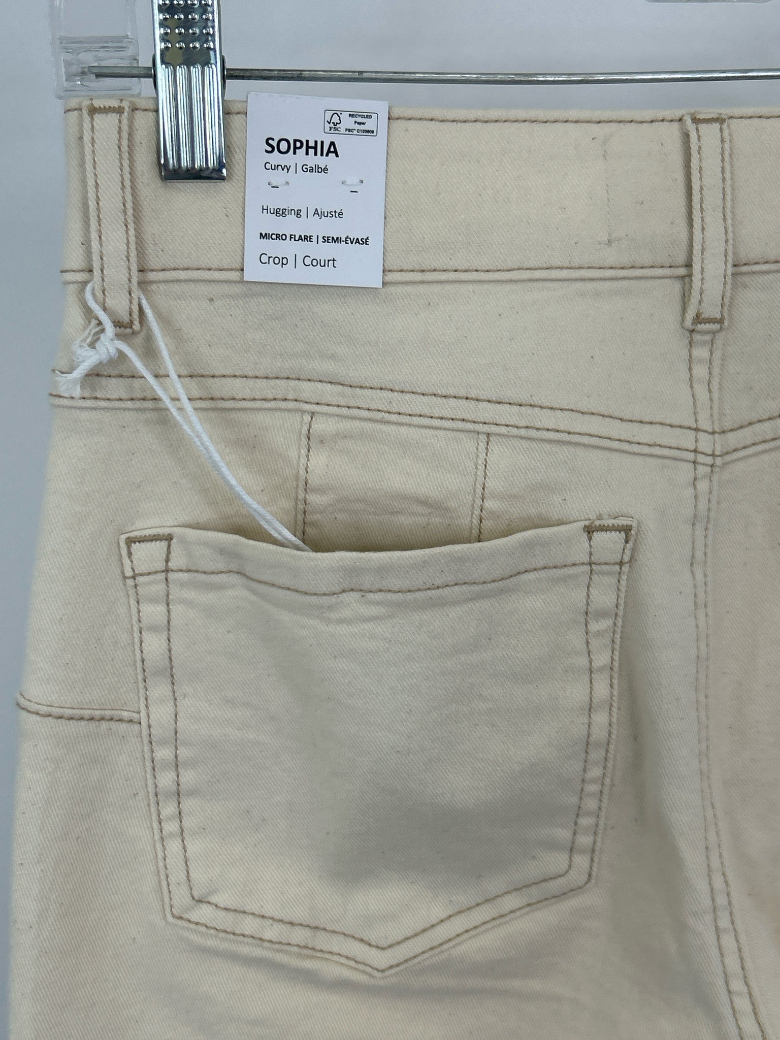 TRIBAL JEANS Size 2 Ecru Jean Women jeans