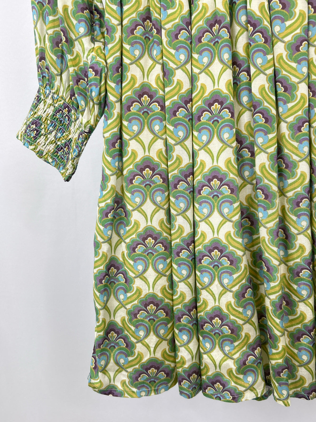NEKANE NKN Size M Green Floral Women Dress NWT