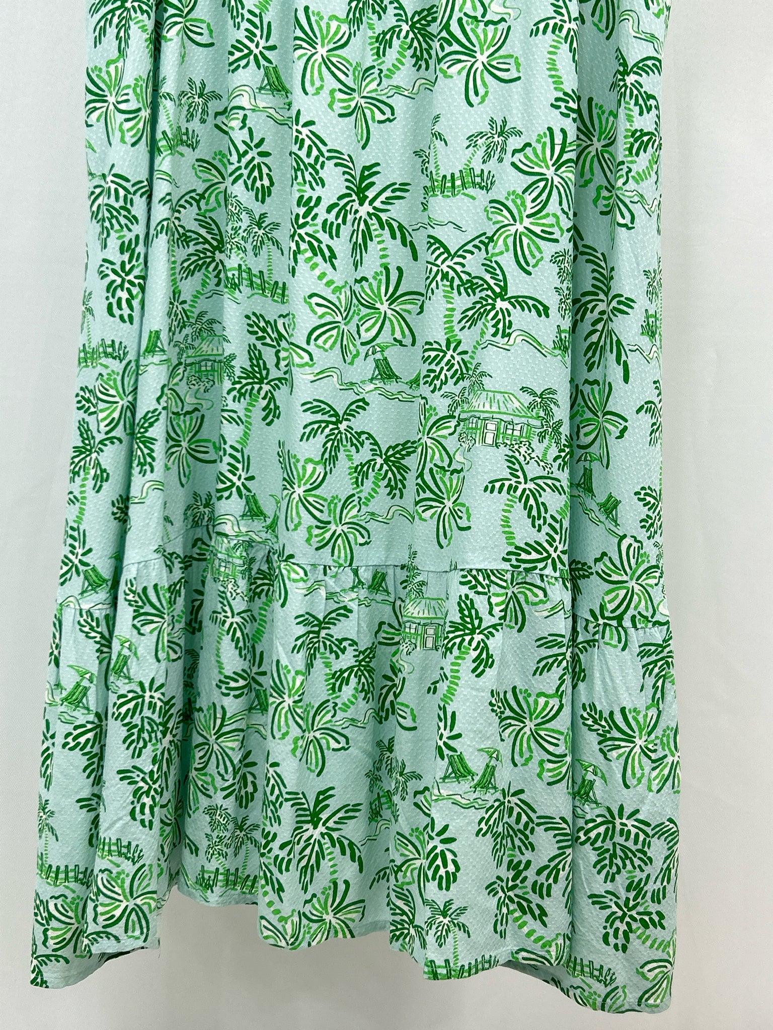 MARY SQUARE Size XL Green and Blue Women Dress