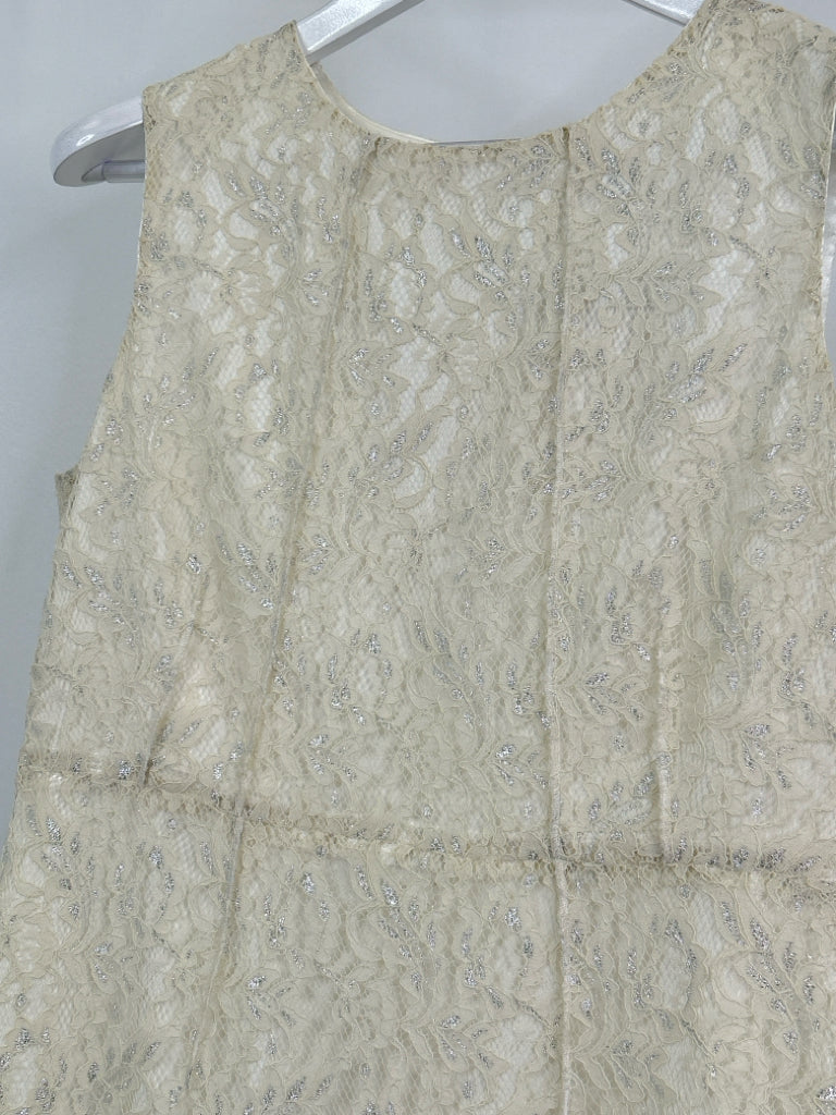 TAHARI Size 10 Cream Women's Dress NWT