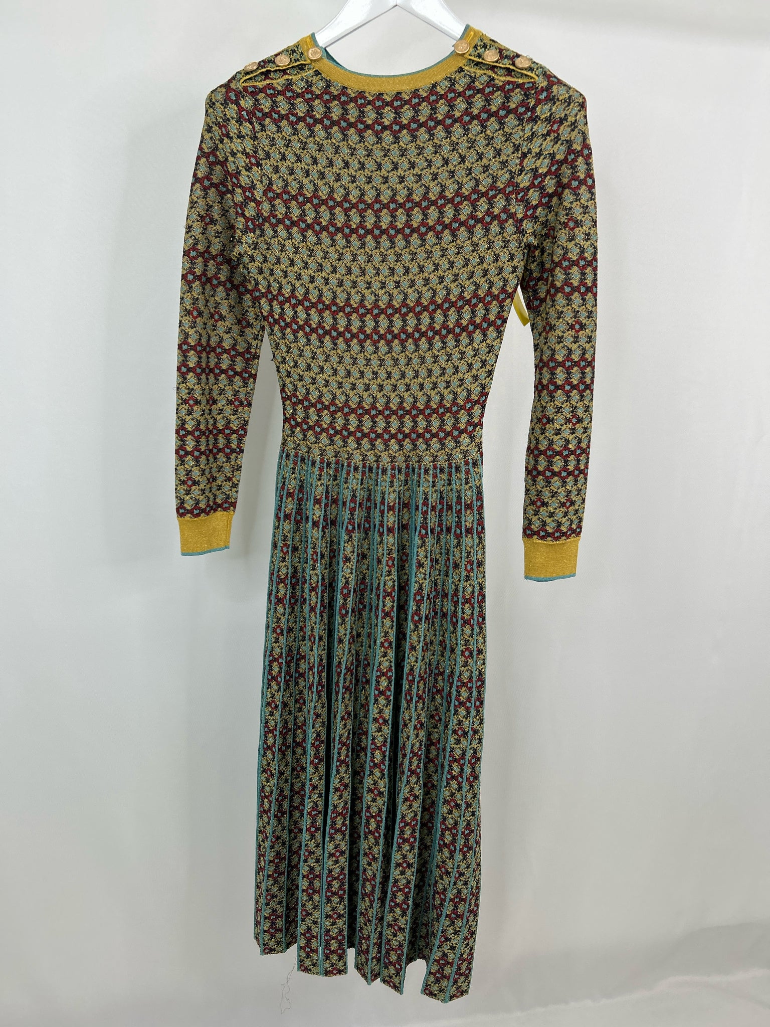 UU-MEIZI Size S/M gold print Women Dress