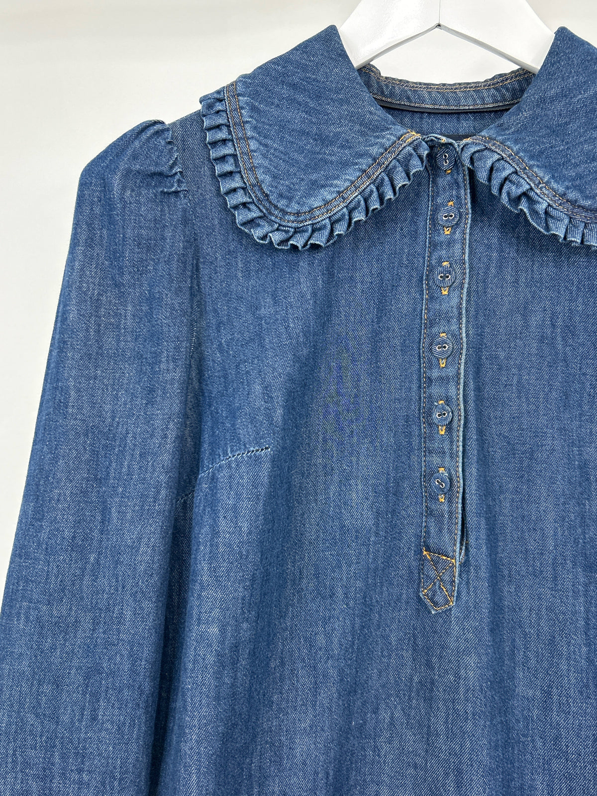 Boden Denim Size 6R BLUE DENIM Women Dress