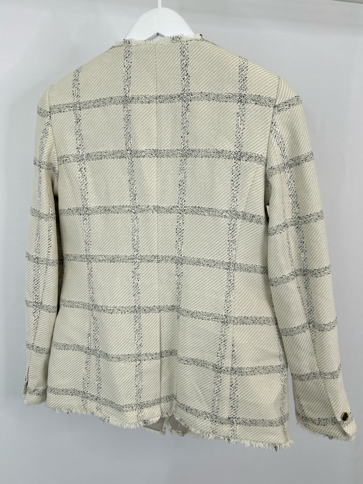 ANN TAYLOR Size 2 IVORY AND BLACK Women Blazer