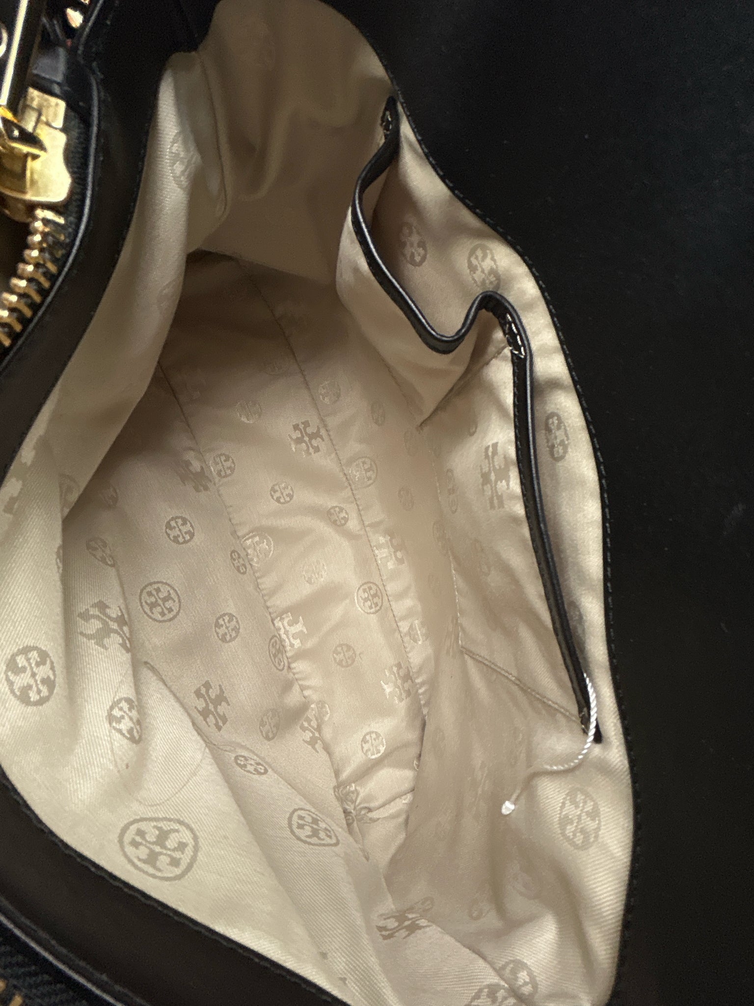 TORY BURCH Black and White Women Purse