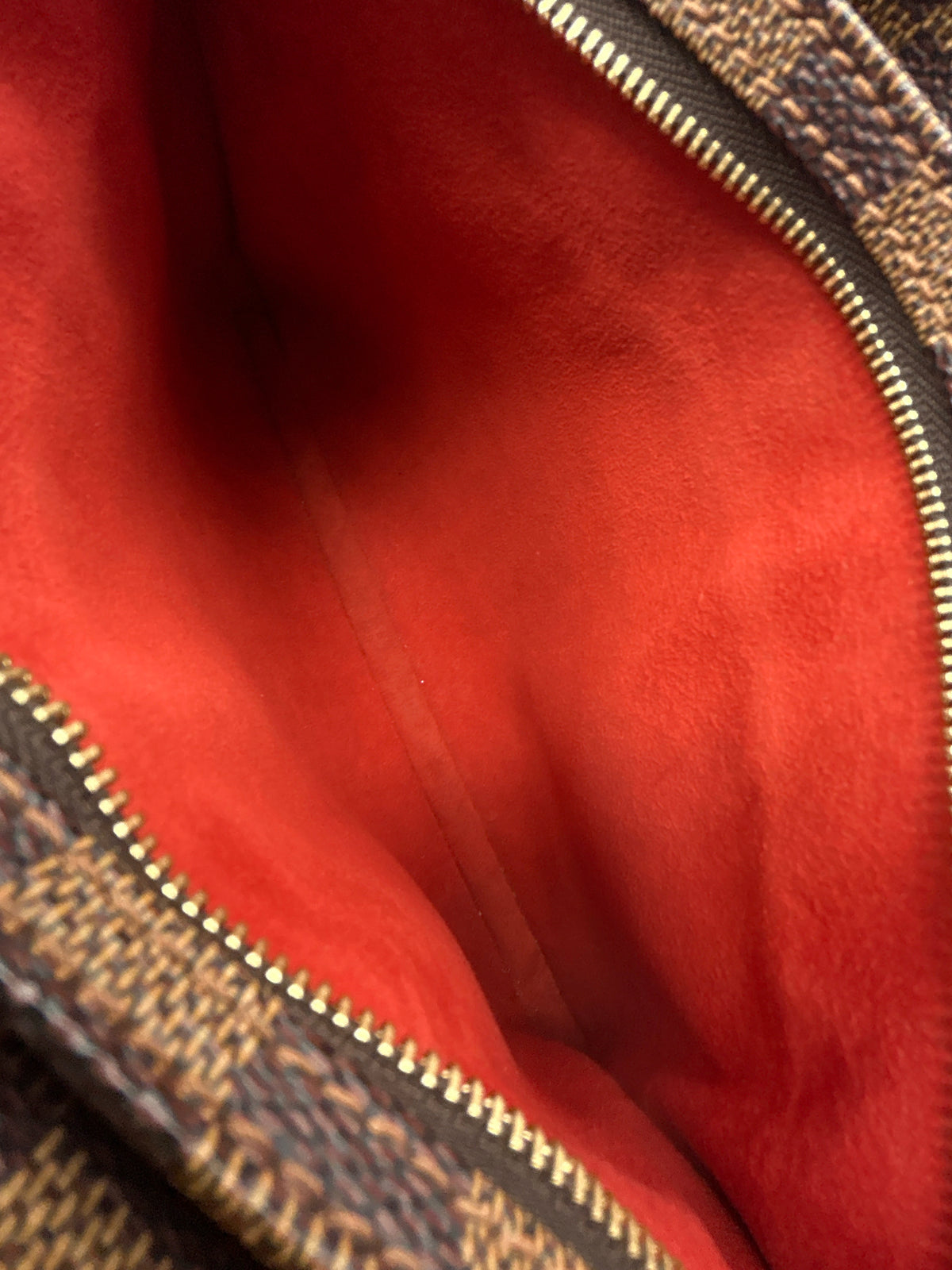 LOUIS VUITTON Brown Print Women Purse