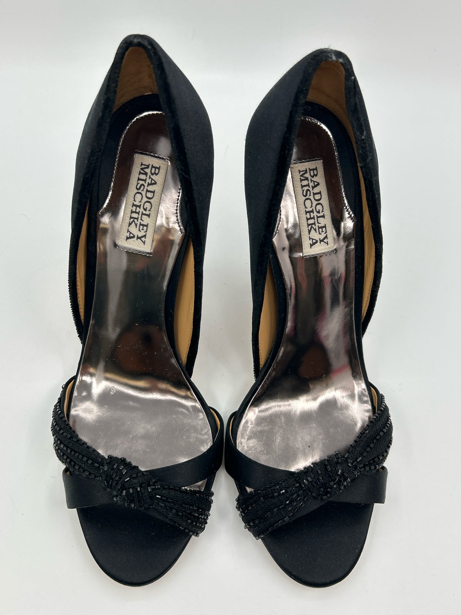 BADGLEY MISCHKA Size 8.5M Black Women Sandal