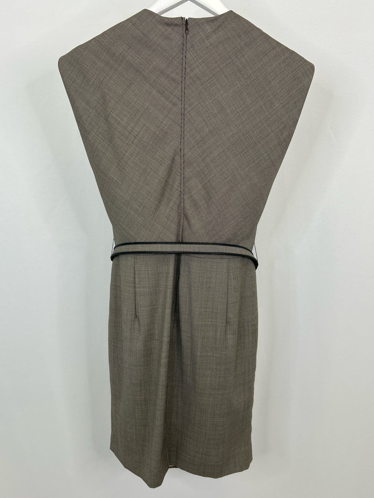 CAROLINA HERRERA Size 10 Grey & Black Women Dress