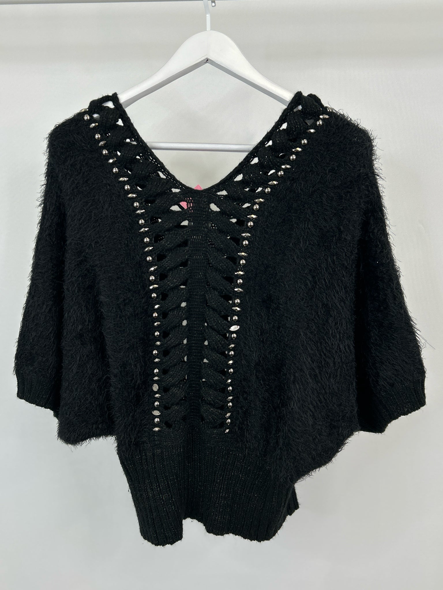 ALBERTO MAKALI Size XL Black Women Sweater