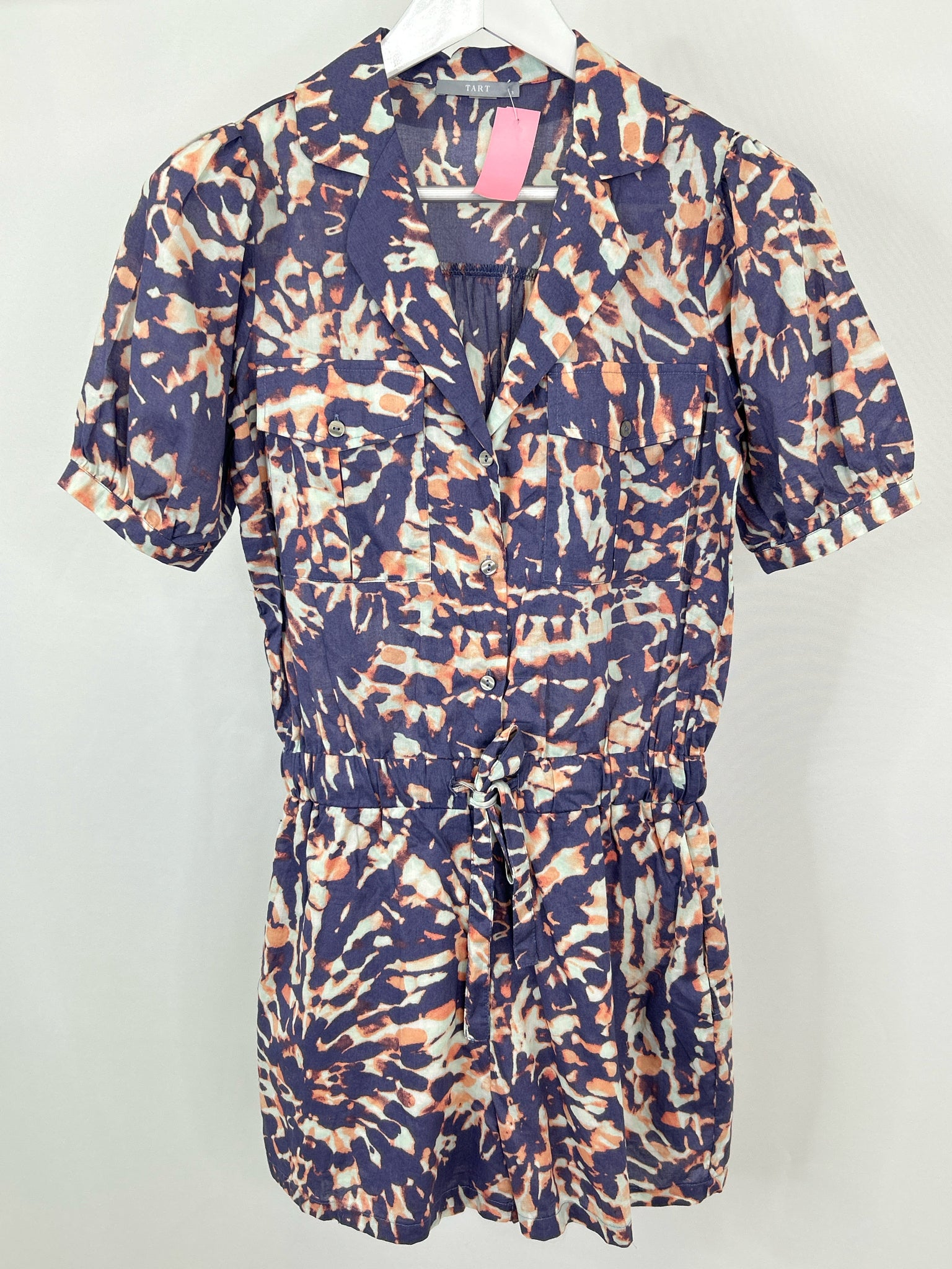 TART Size S Purple Print Women Romper