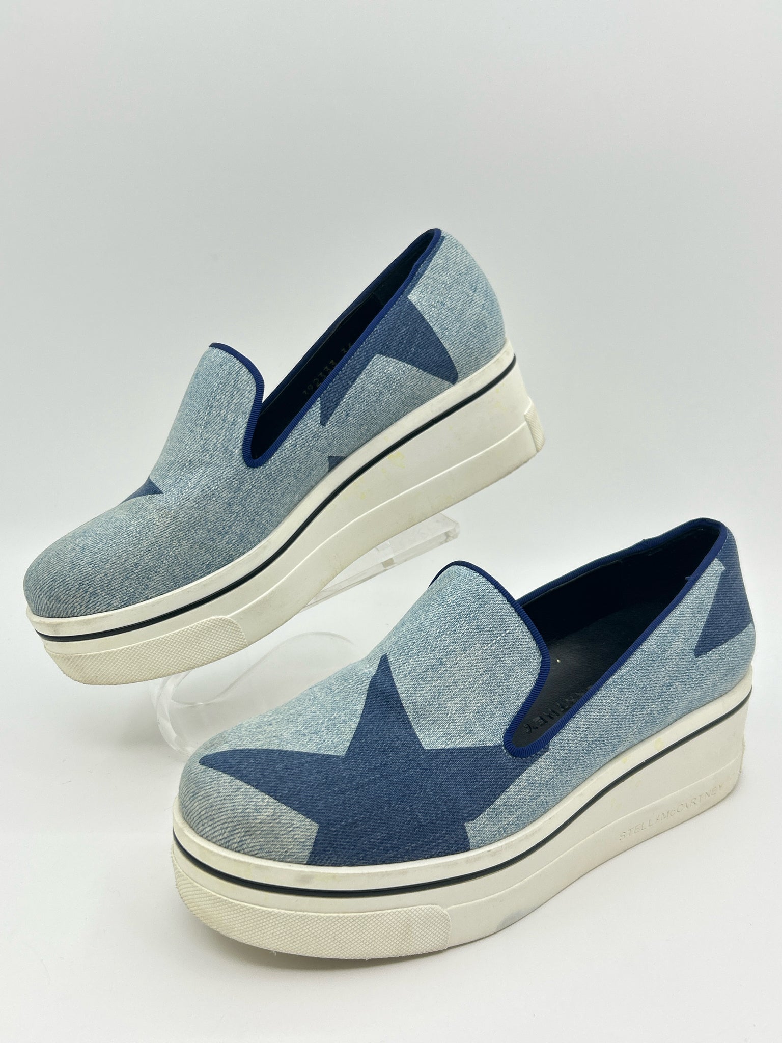 Stella McCartney Size 36/6 Blue Print Women Sneakers