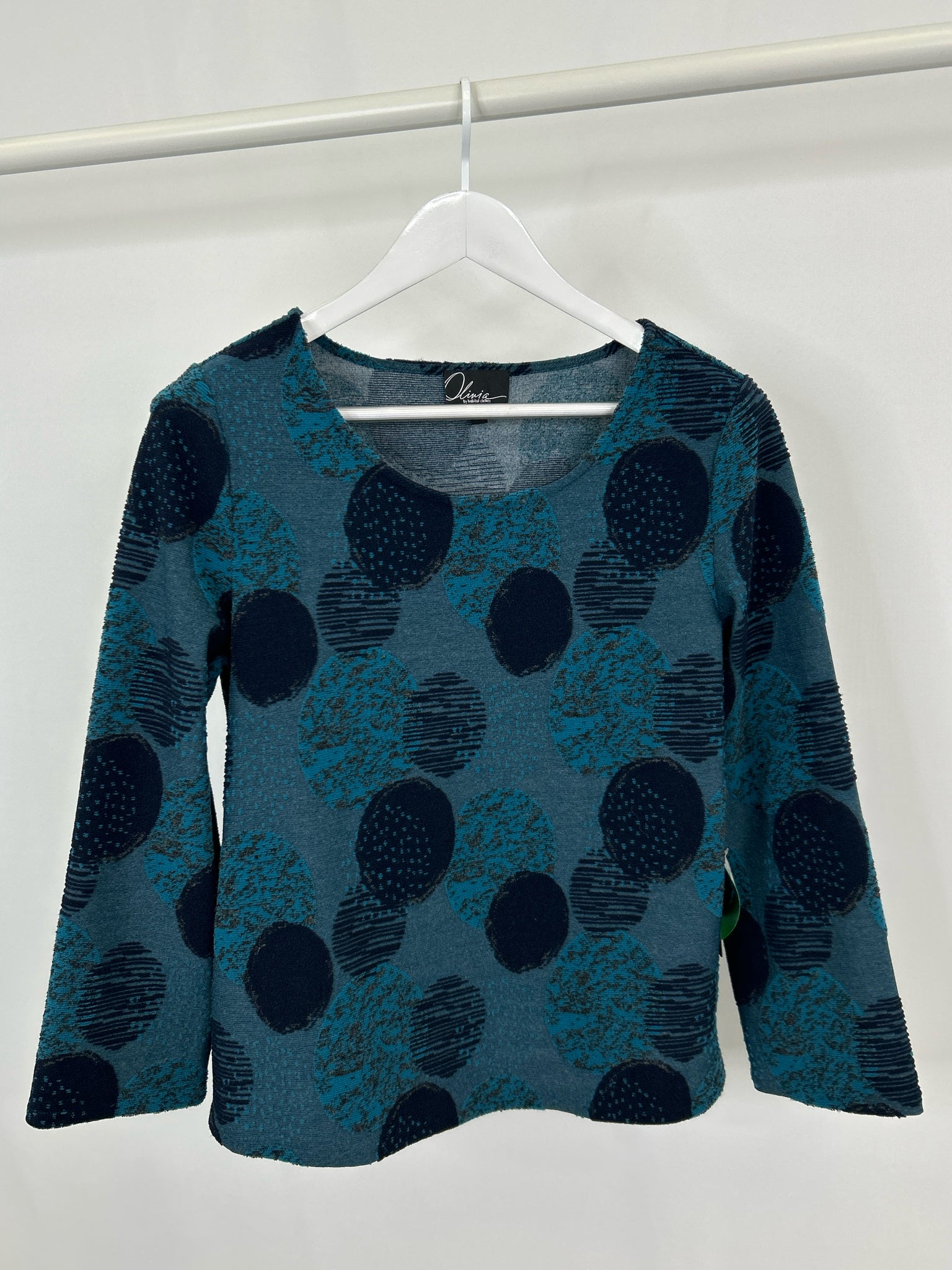 OLIVIA BY HABITAT CLOTHES Size S Teal Women Top NWT