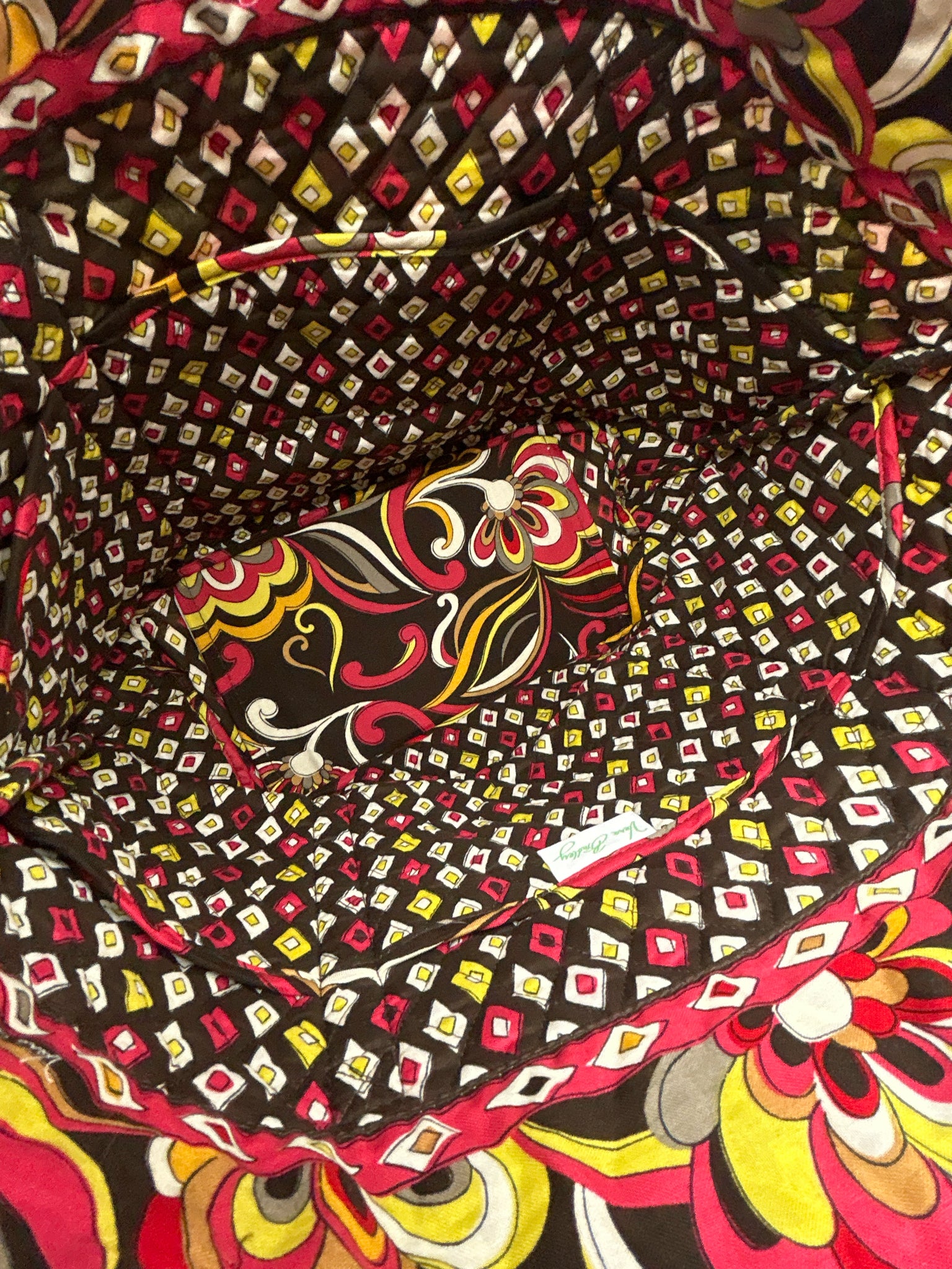 VERA BRADLEY BROWN AND PINK Women Tote