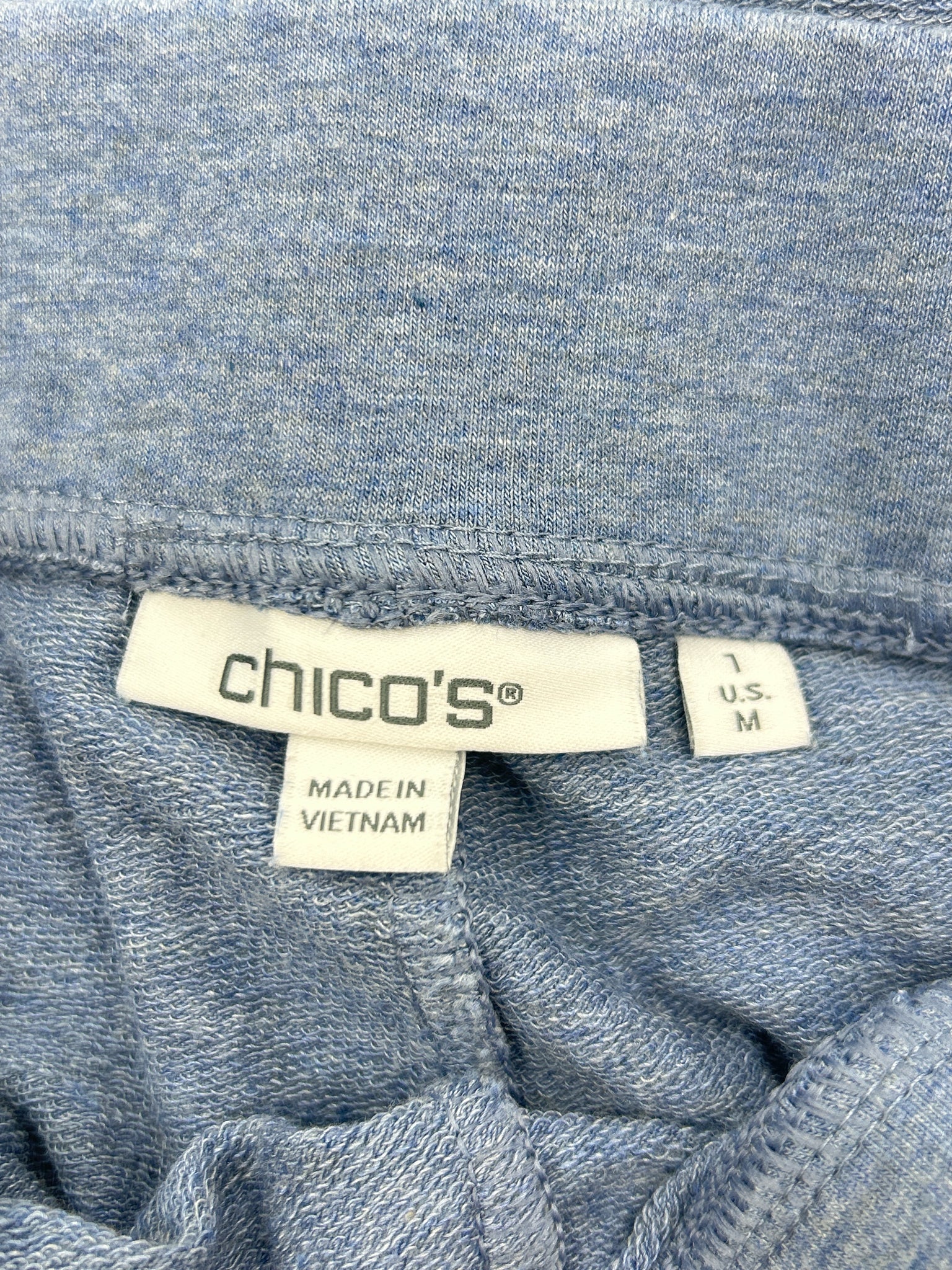 CHICO'S Size M Blue Women 2-Piece w/pants