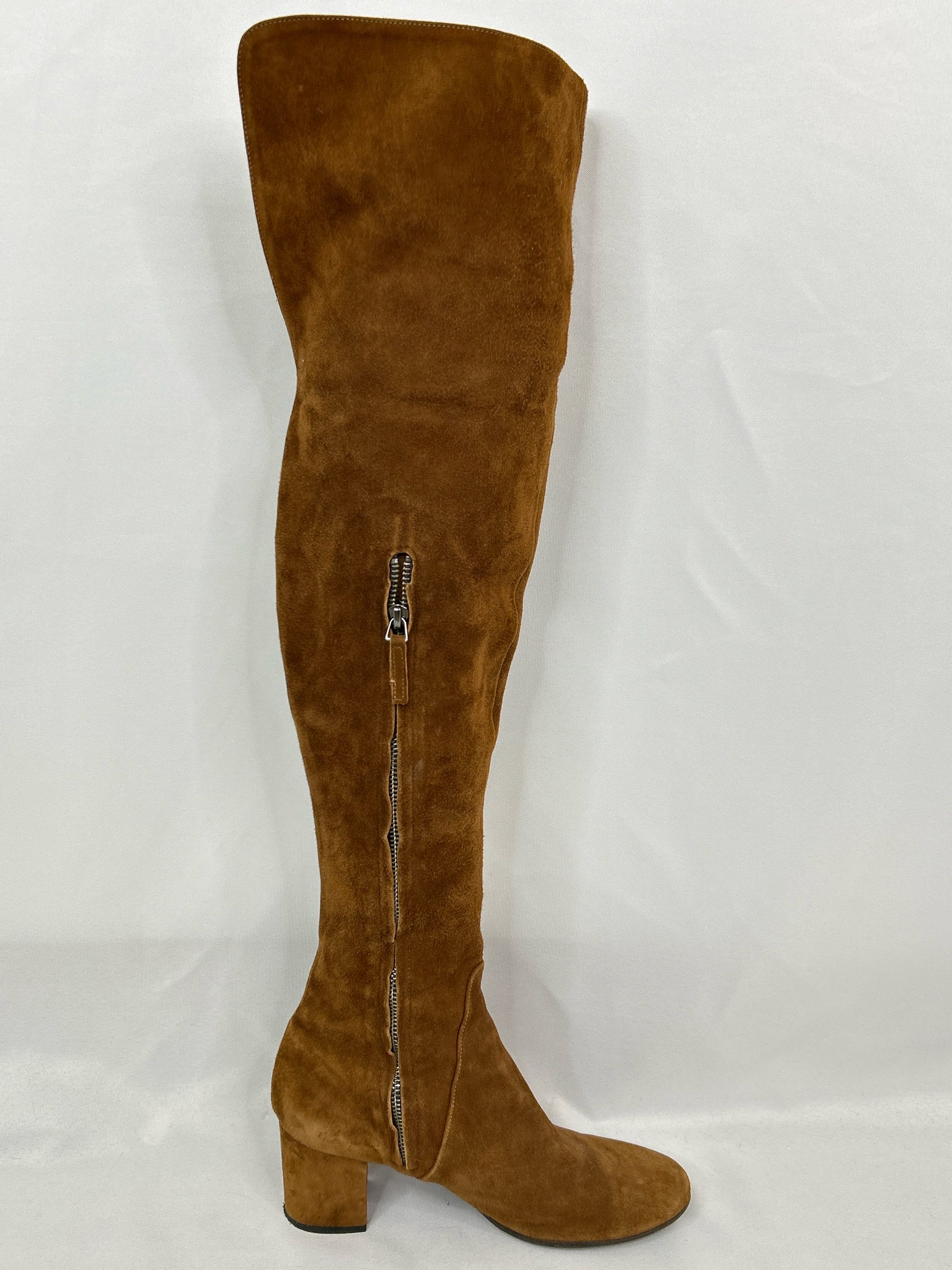 BARNEYS Size 38.5 COGNAC Women Boots