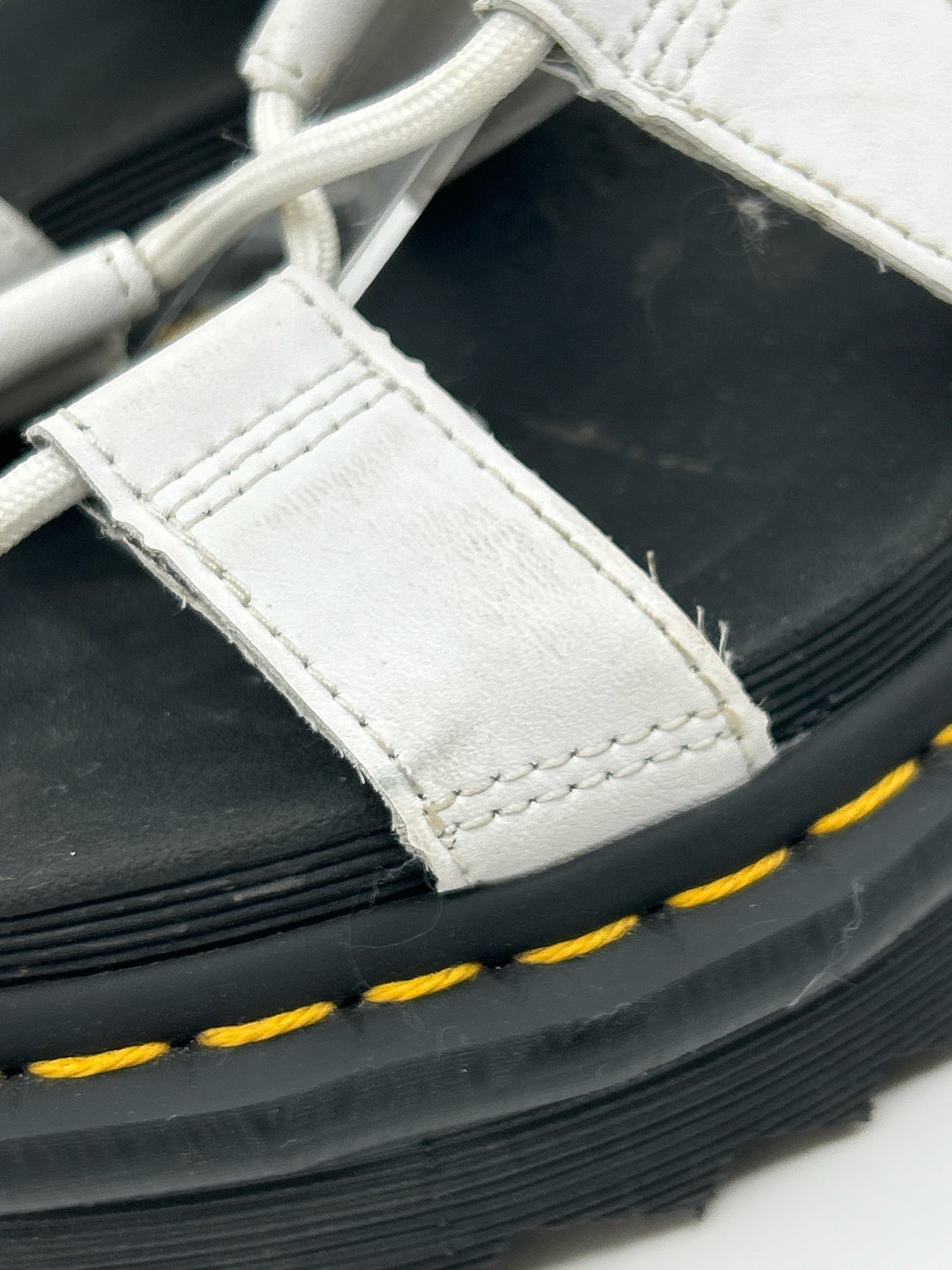 DR. MARTENS Size 7 White and black Women Sandal