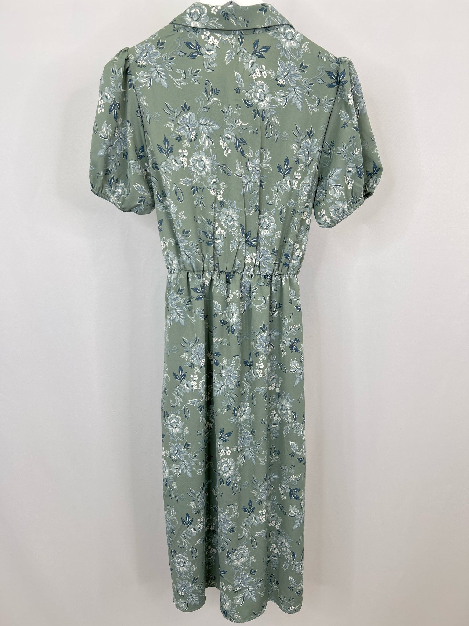 LUCKY BRAND Size L SAGE FLORAL Women Dress