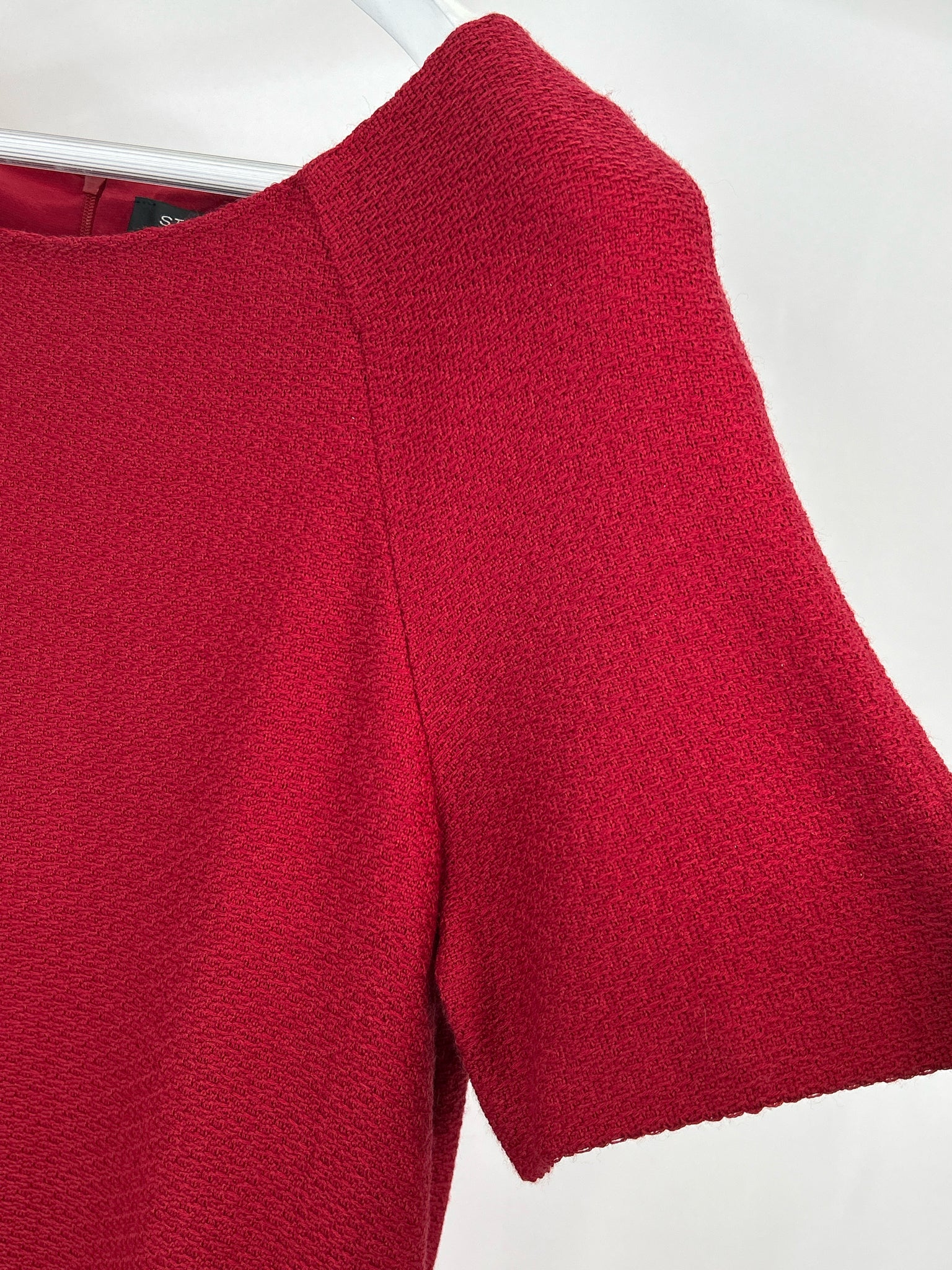 ST JOHN Size 10 Red Women Dress