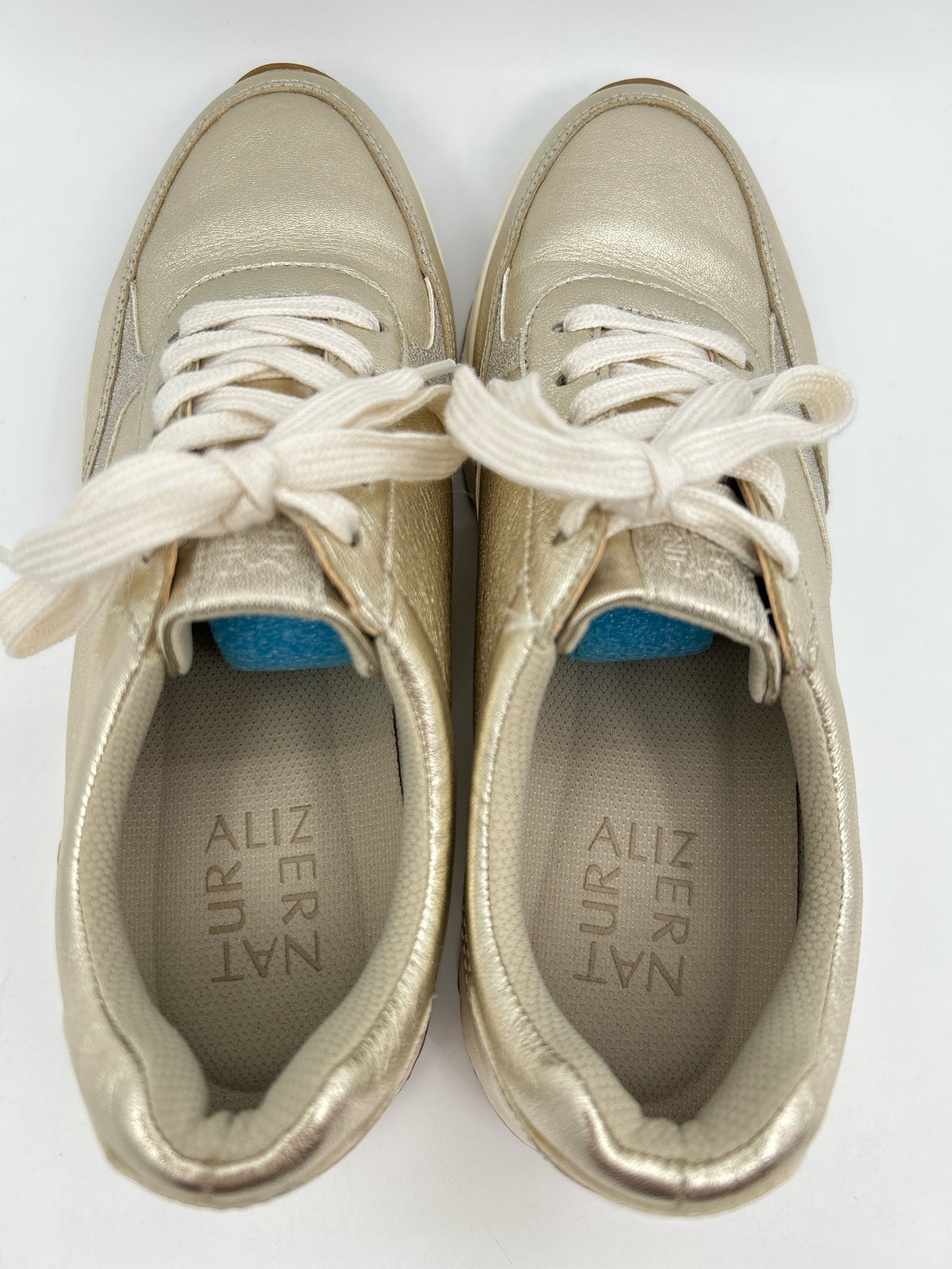 NATURALIZER Size 6.5M METALLIC GOLD Women Sneakers