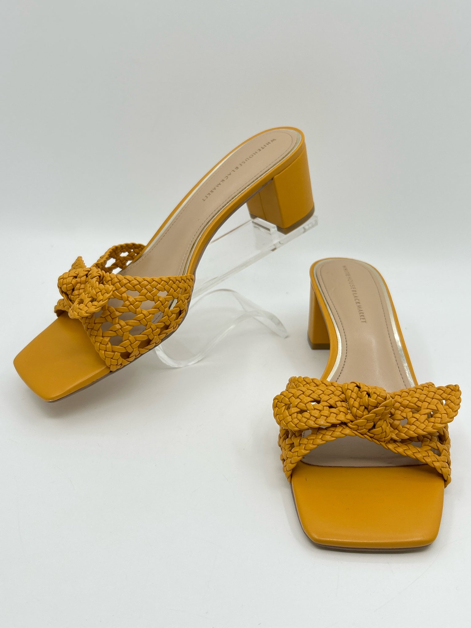 White House Black Market Size 9.5M Yellow Women Sandal