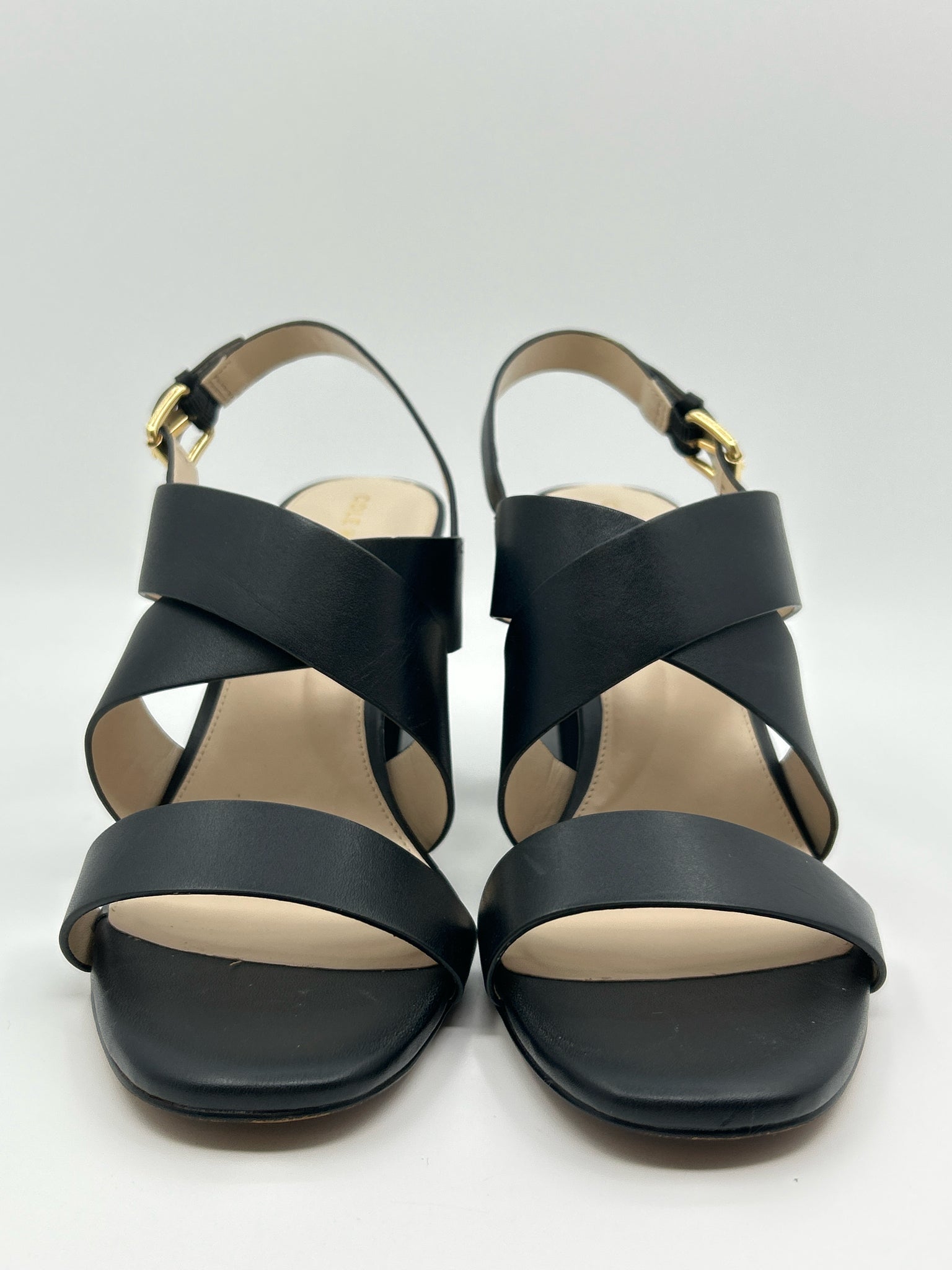 COLE HAAN Size 9.5B Black Women Sandal