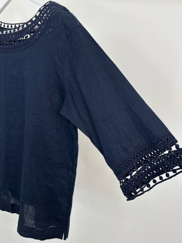 J JILL Size S Navy Women's Top NWT