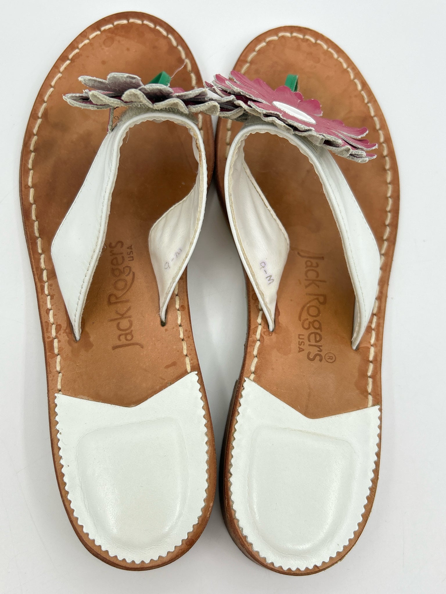 JACK ROGERS Size 9M White Women Sandal