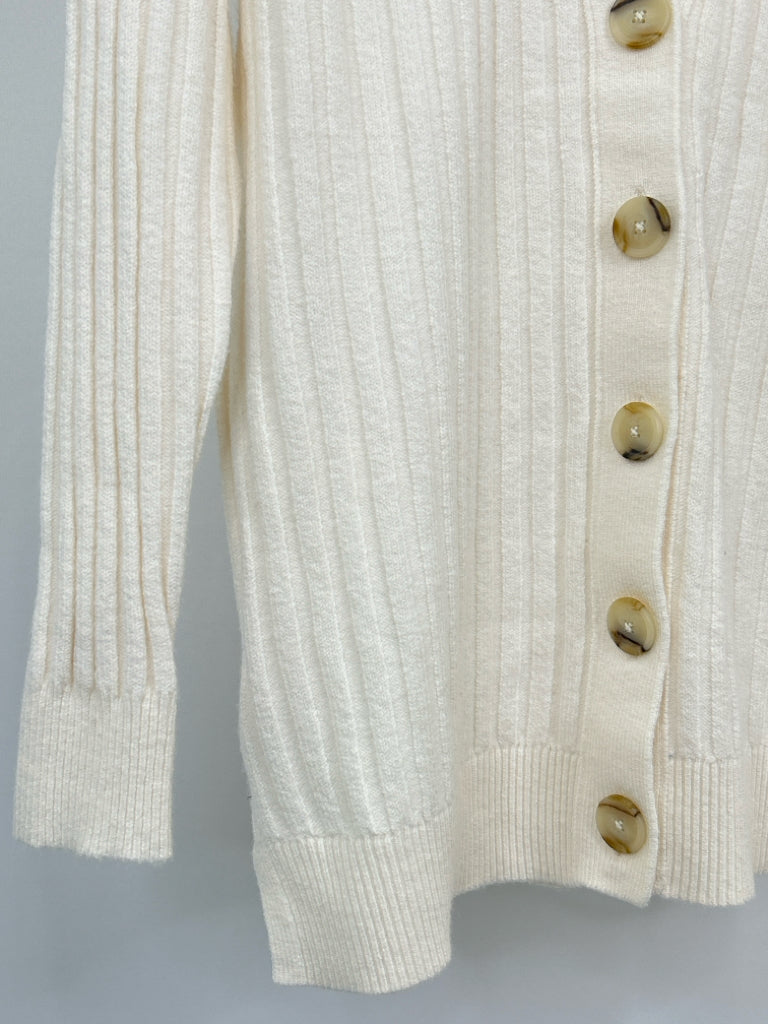 LOFT Women Size S Cream Cardigan