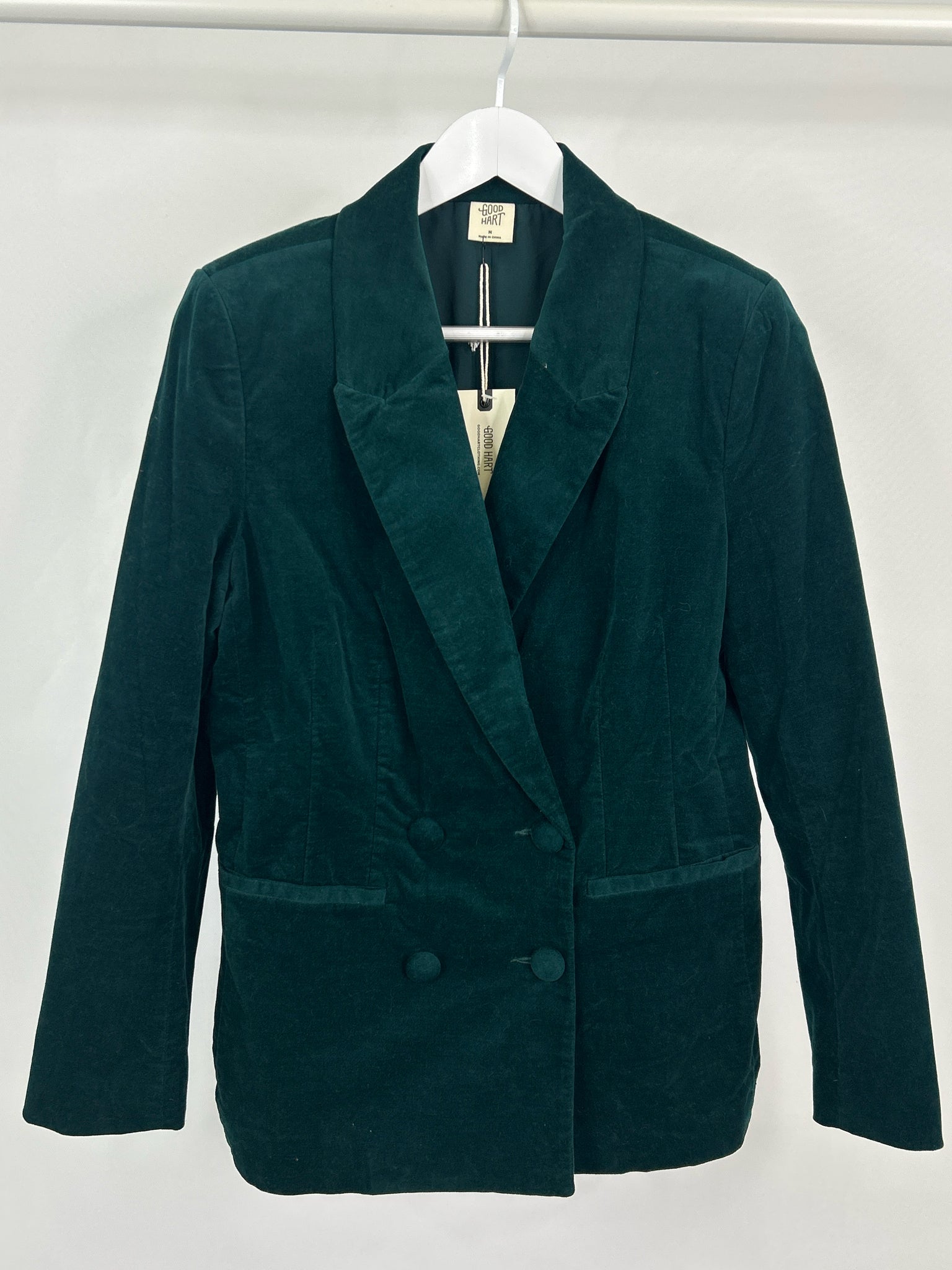 Good Hart Size M Emerald Women Blazer