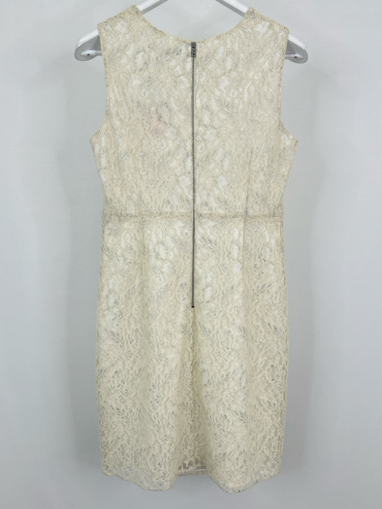 TAHARI Size 10 Cream Women's Dress NWT