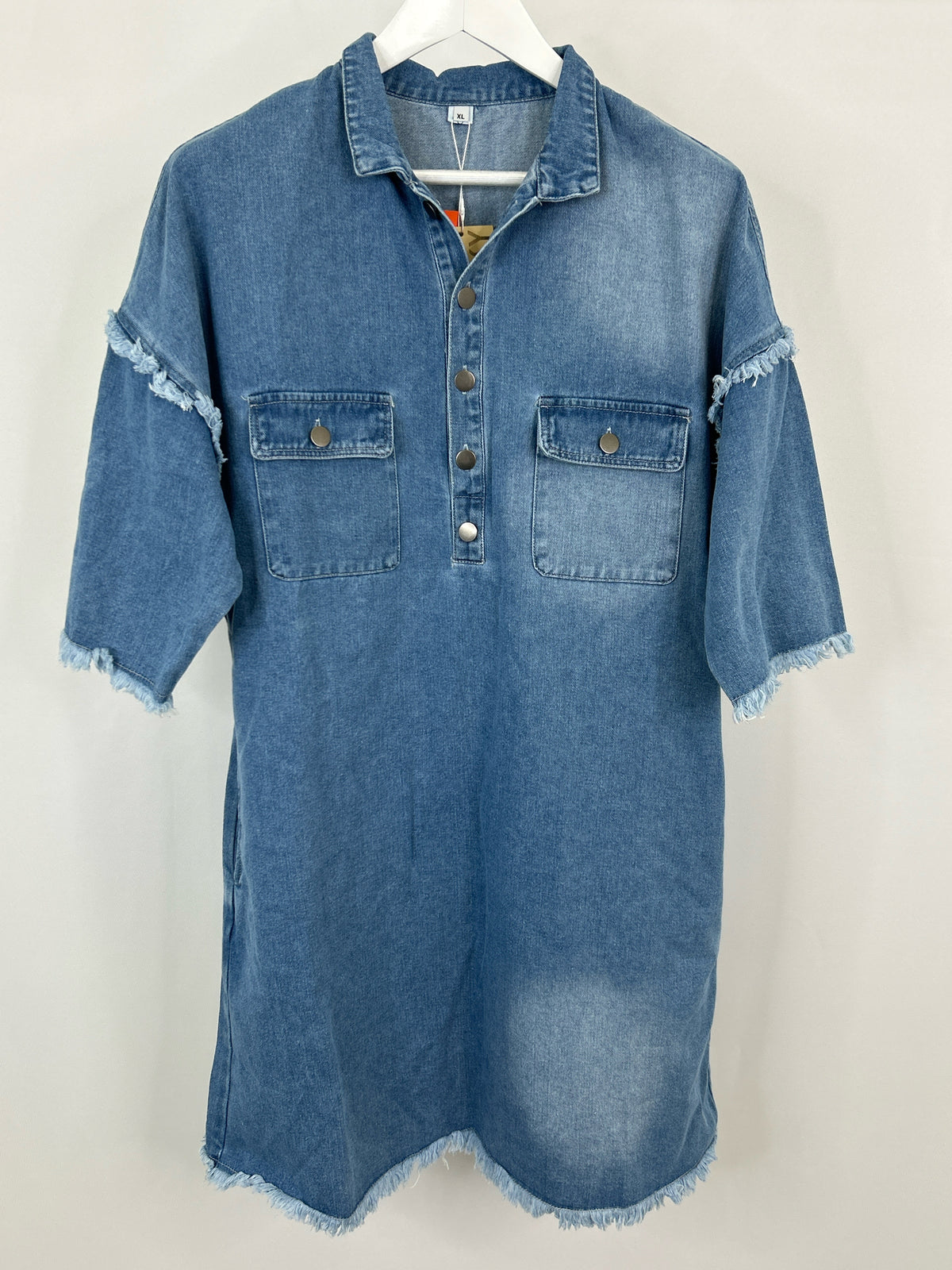 Oyrosy Size XL BLUE DENIM Women Dress