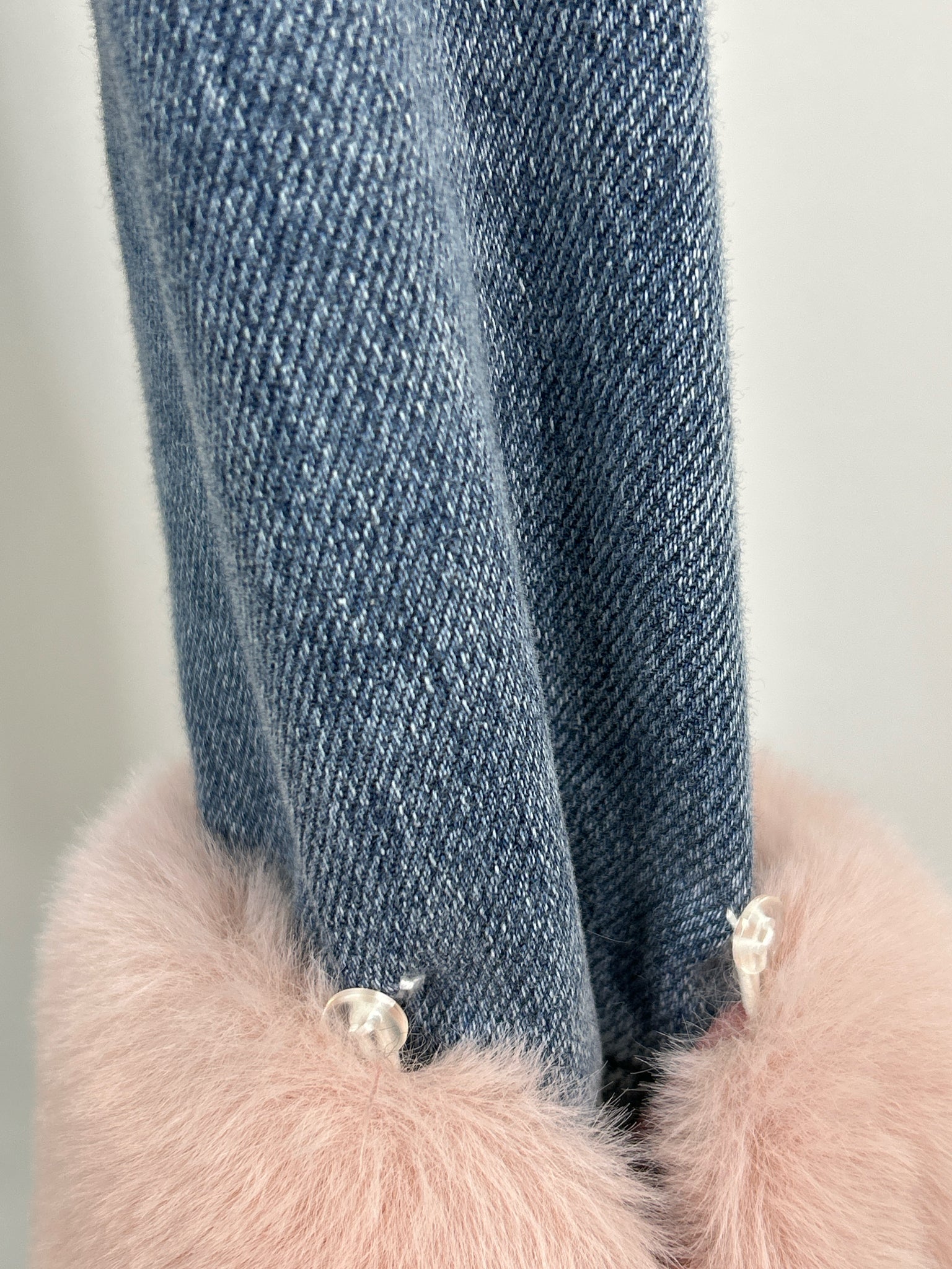 Peach Love Size S BLUE DENIM Women Jacket