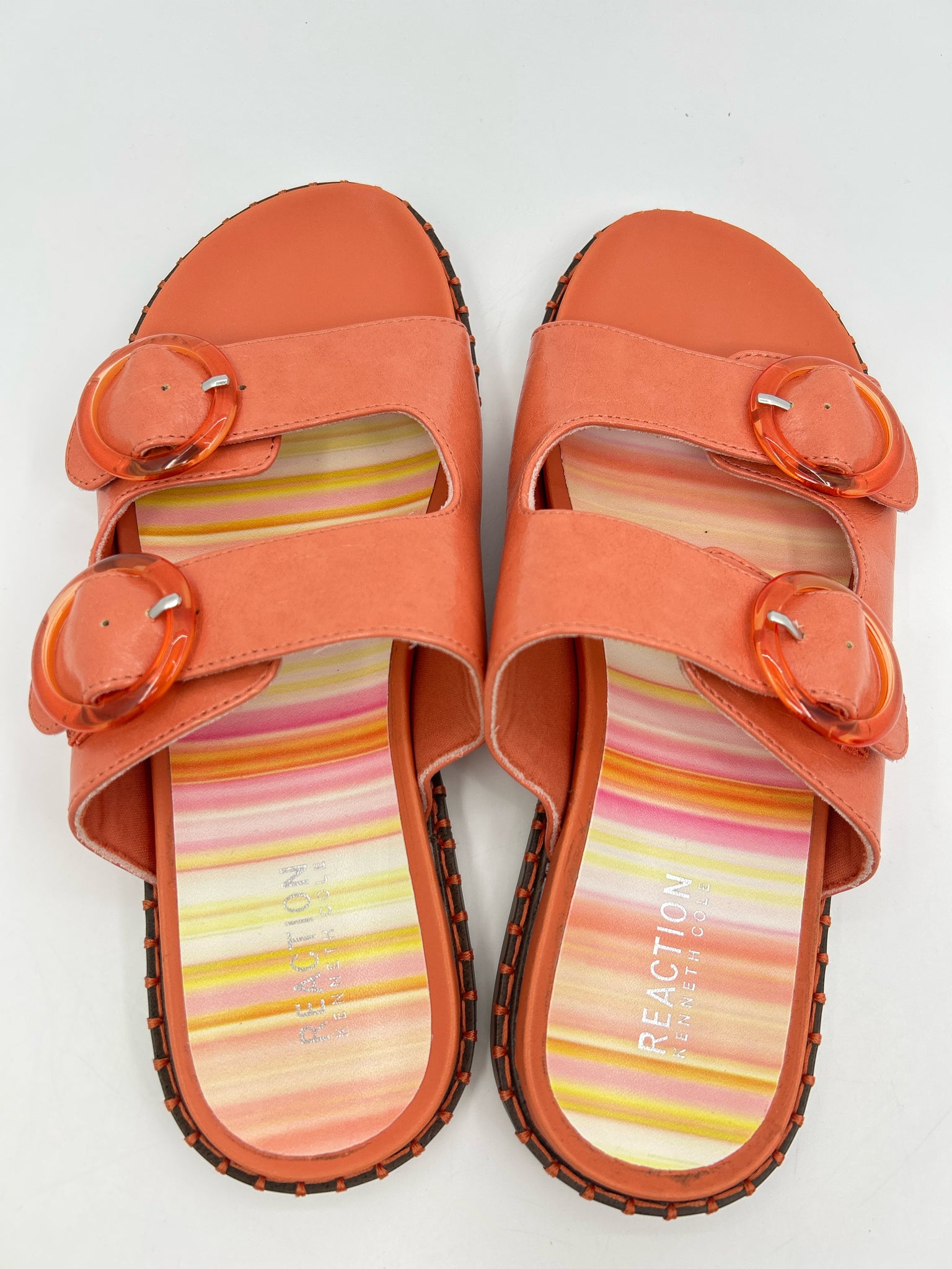 KENNETH COLE Size 9.5M Orange Women Sandal