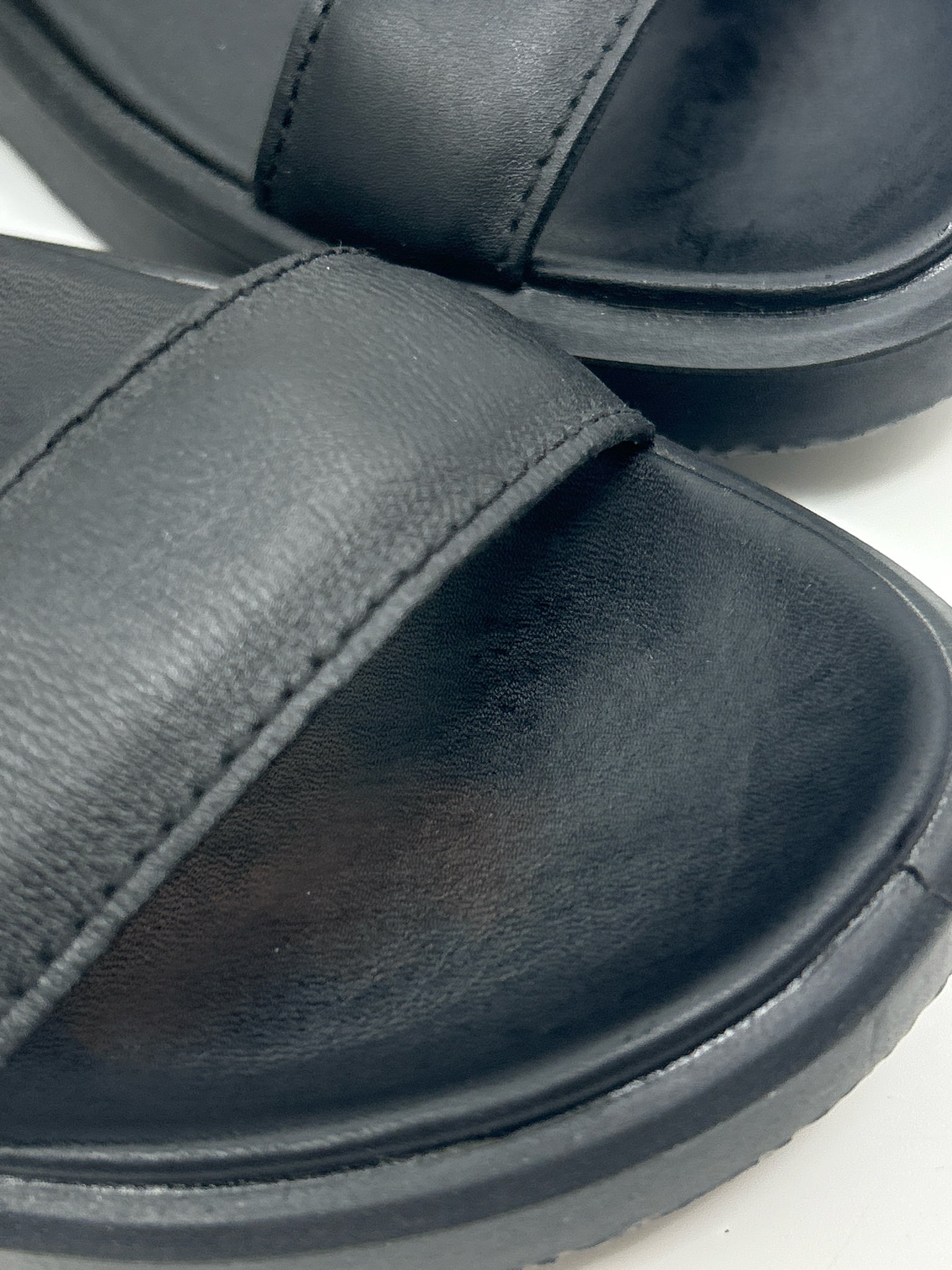 ECCO Size 37/6 Black Women Sandal