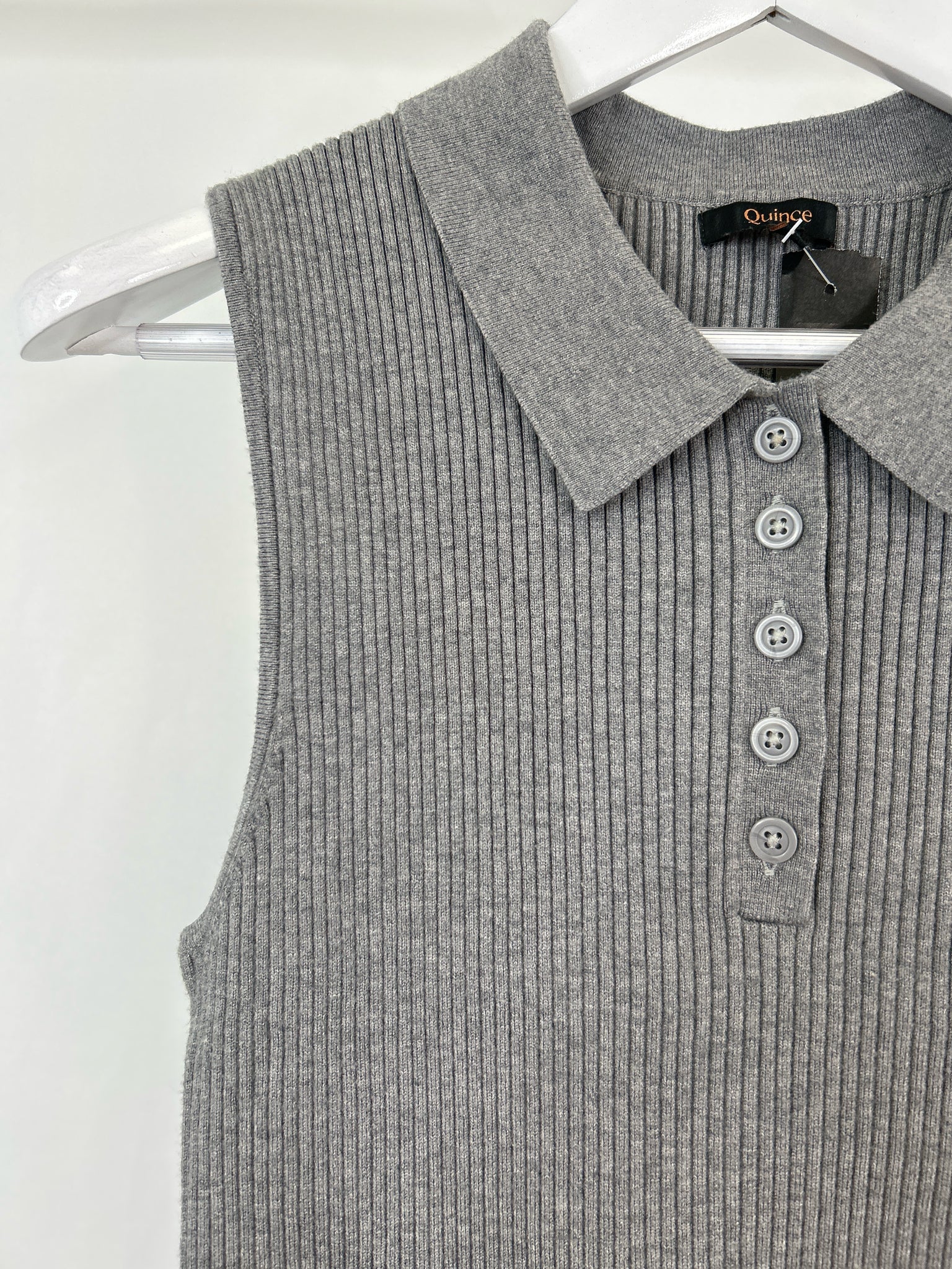 QUINCE Size XL Grey Women Top