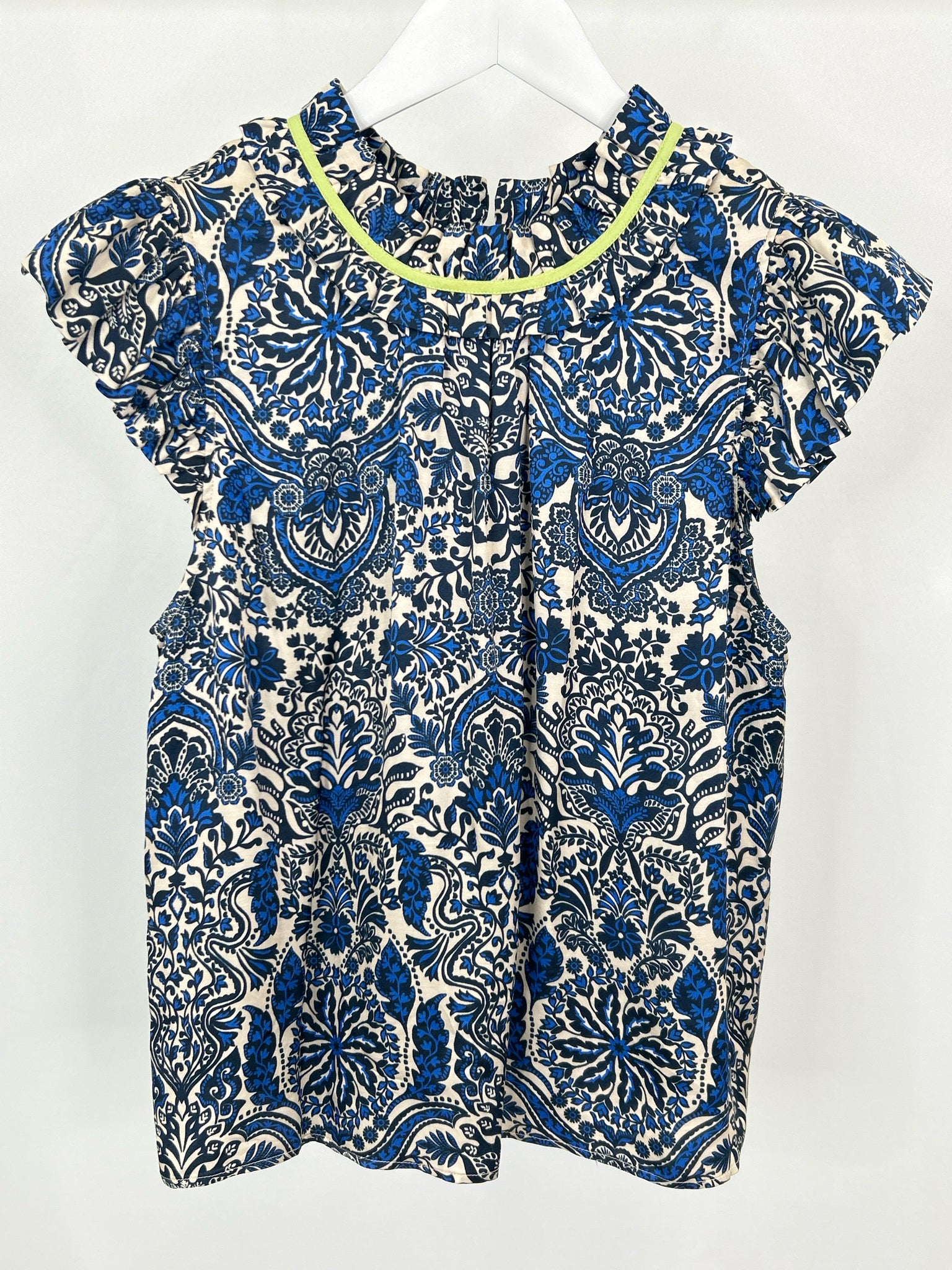 CABALLERO Size S Beige and Blue Women Top