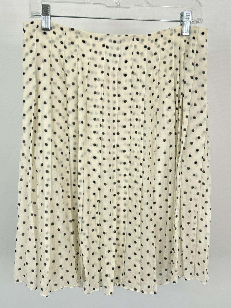 THEORY Size 6 IVORY PRINT Women's Skirt