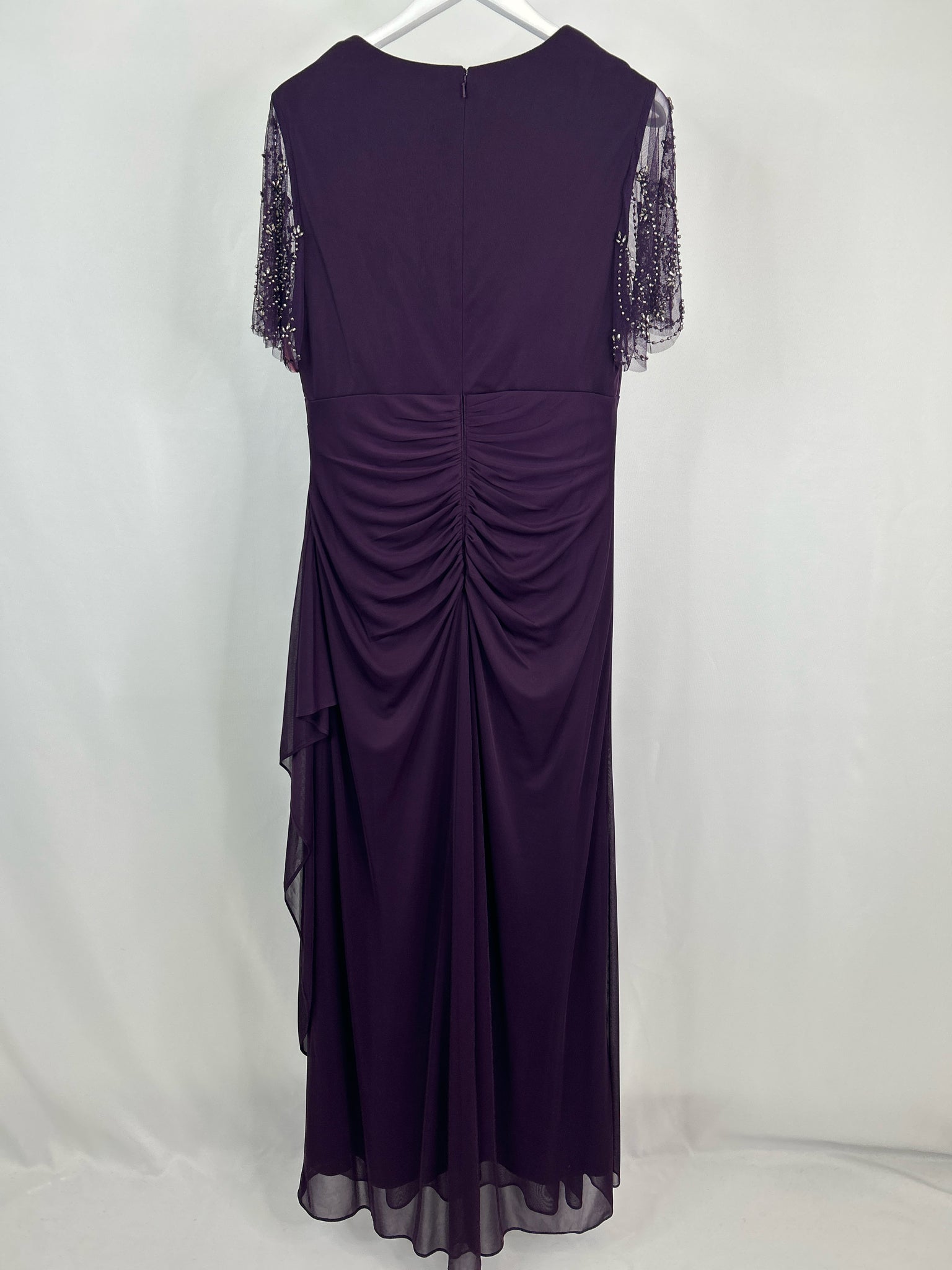 XCAPE Size 16 EGGPLANT Women Dress