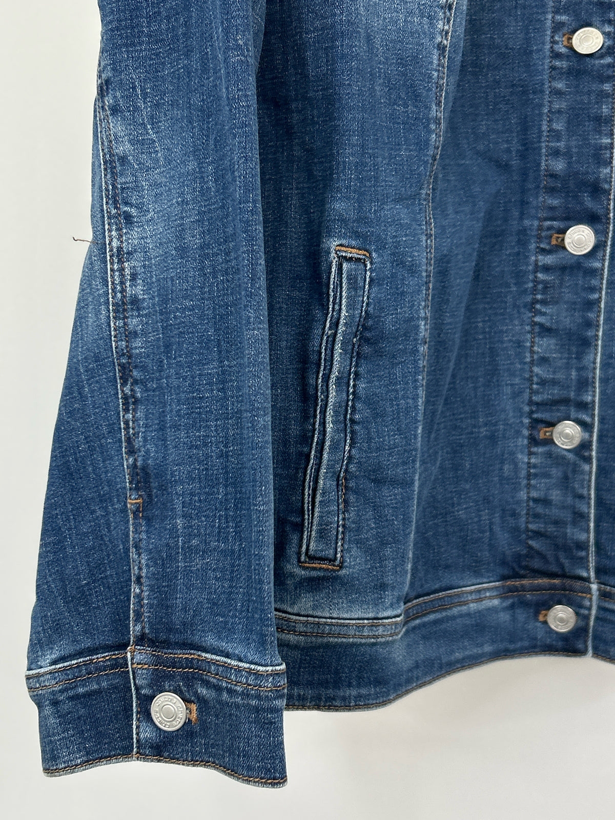 CHICO'S Size XXL BLUE DENIM Women Jacket